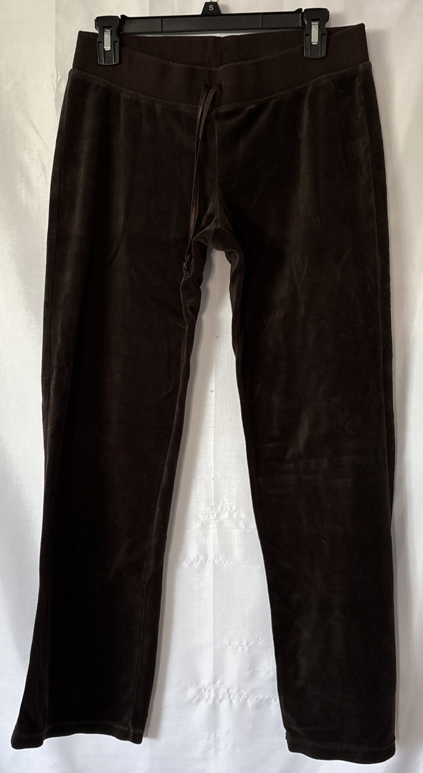 Y2K Old Navy Brown Velour Terry Track Pants Low Rise Size S 2000s Juicy Style