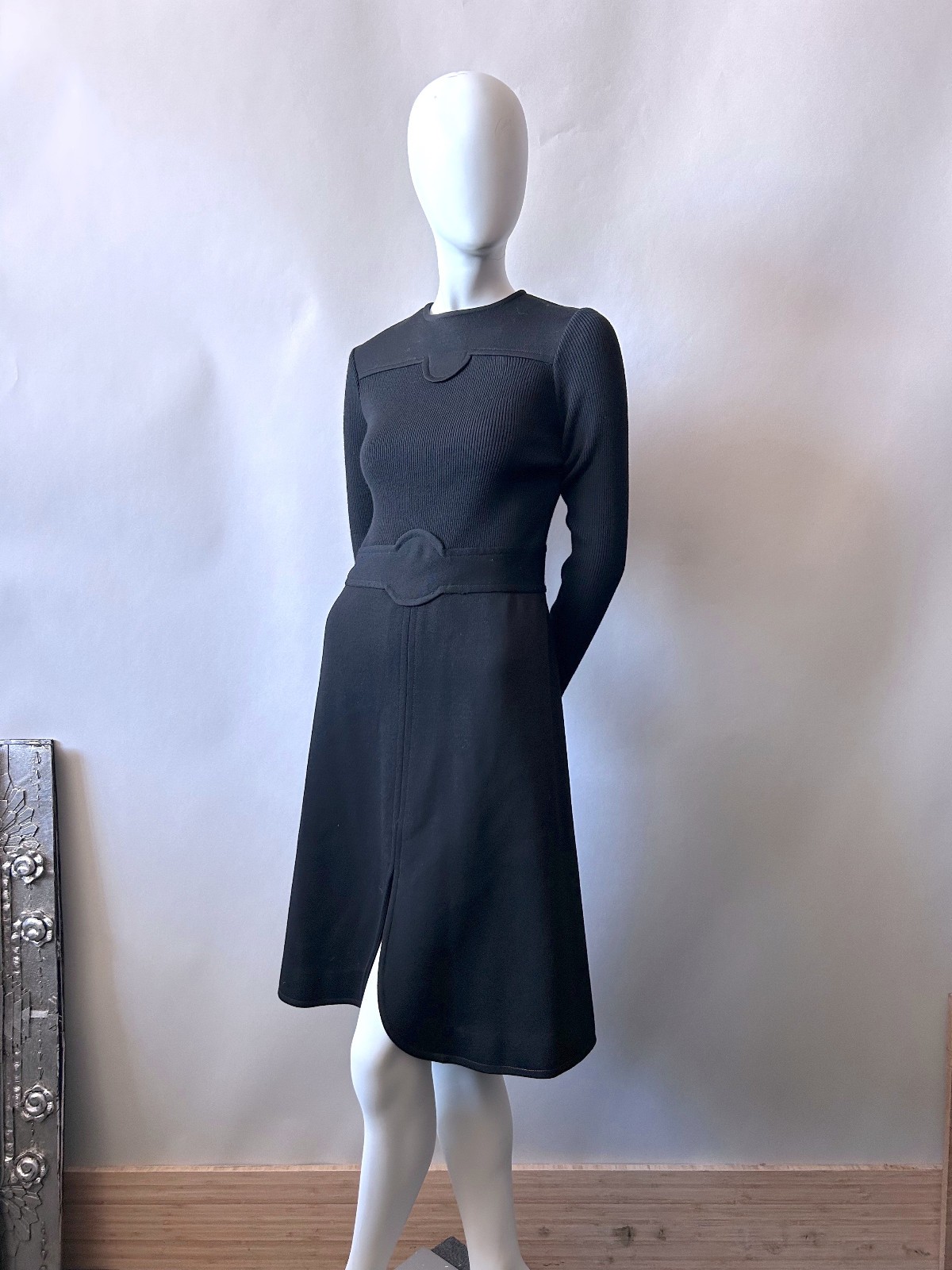 Vintage 1970s Roncelli Wool Blend Knit Dress