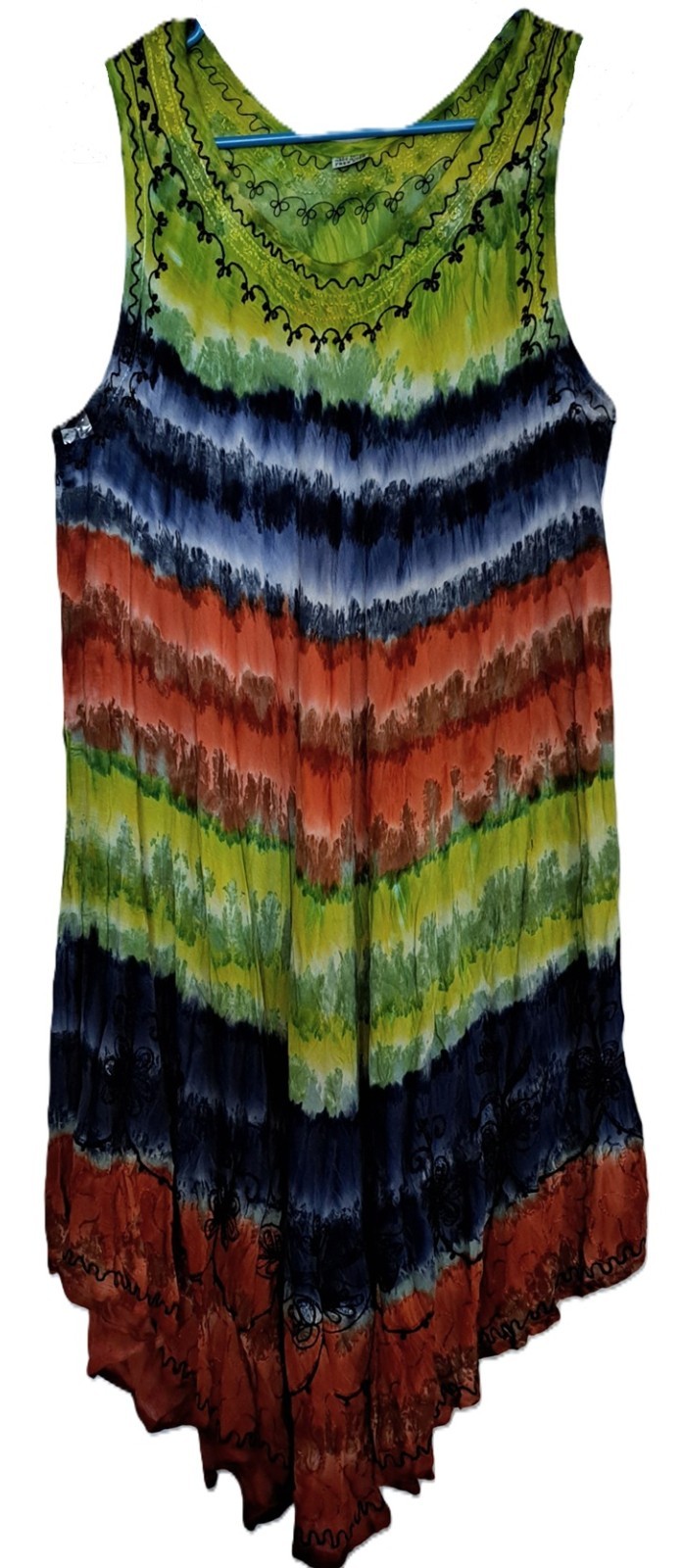 Gauze Bohemian Hippie Festival Sun Dress 8/10