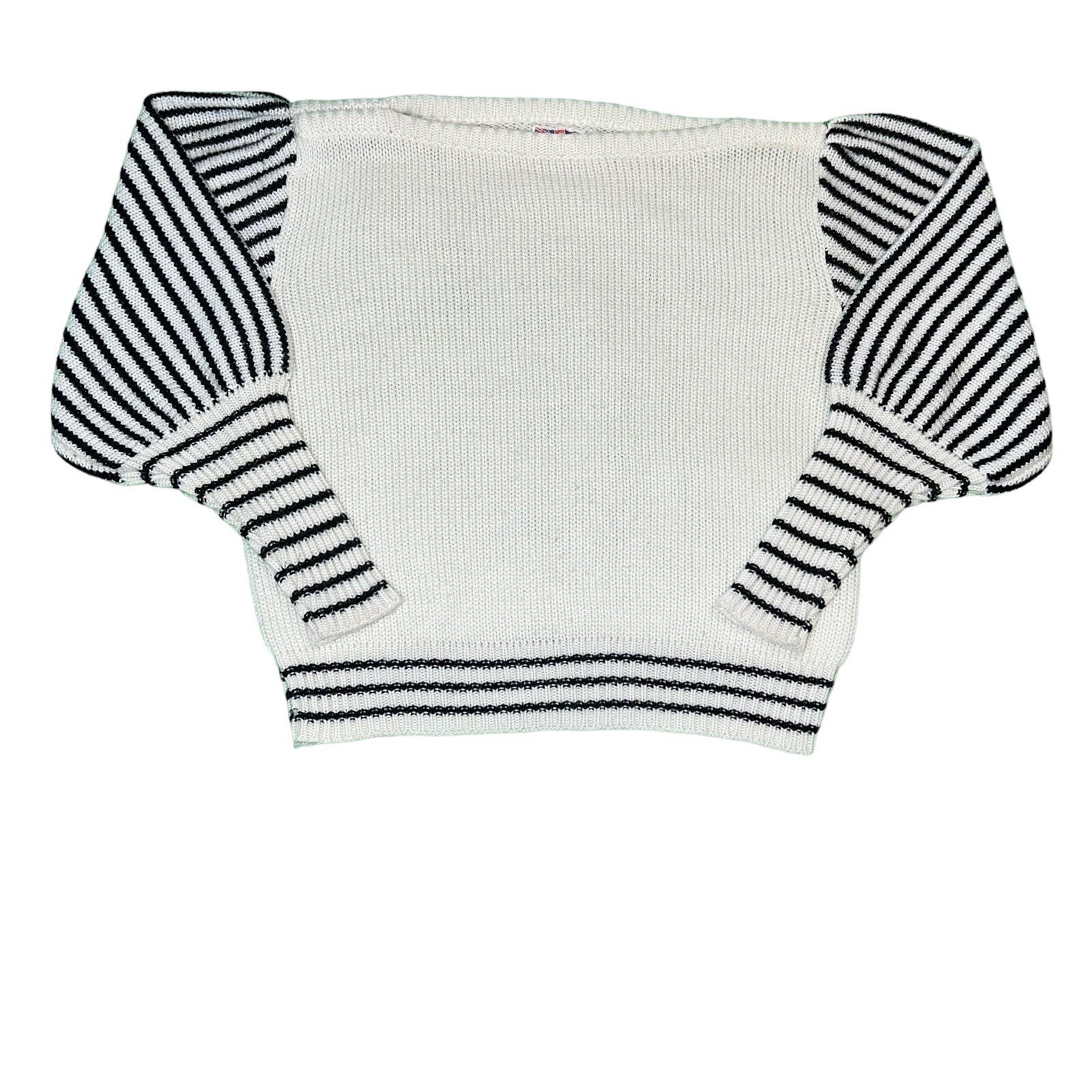 Vintage Women’s Cherry Stix LTD Black And White Women’s Sweater Size 42