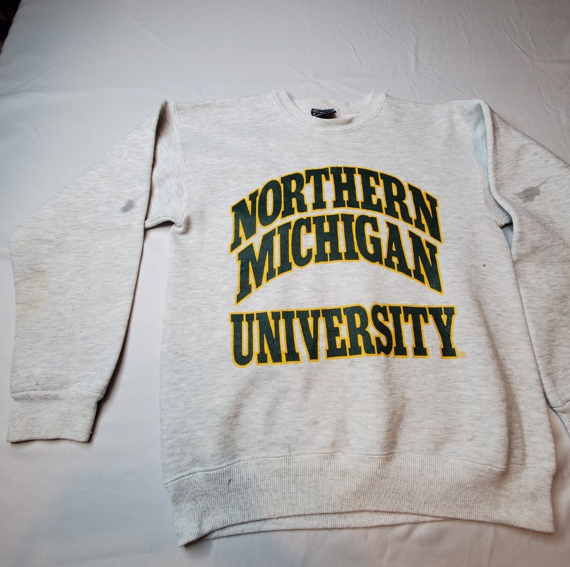 Vintage Jansport Northern Michigan University Sweatshirt 19×24 *Many Stains* USA