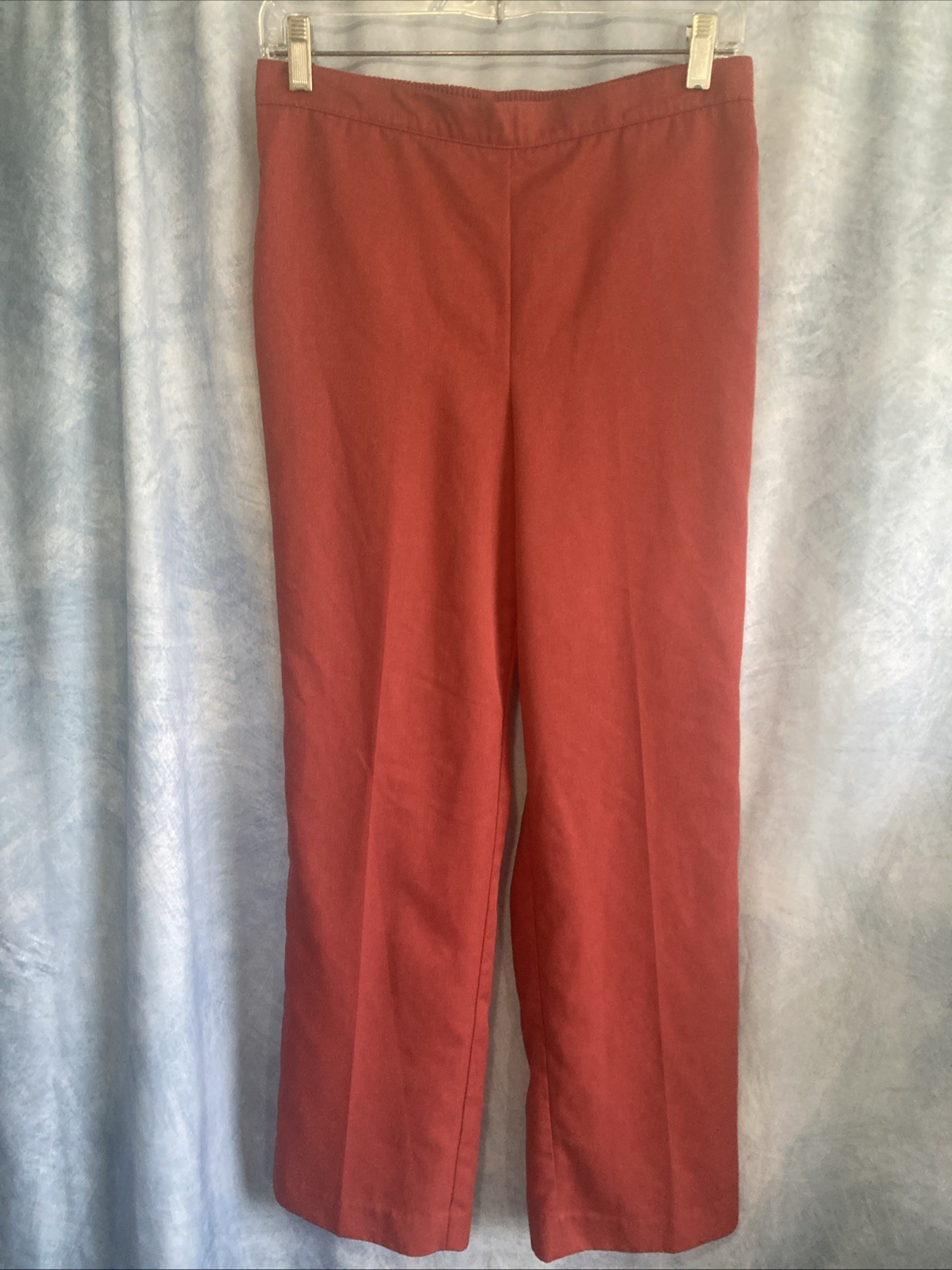 Vintage Alfred Dunner Brick Red High Waist Pants Women’s 8 Straight Leg Y2K 90s