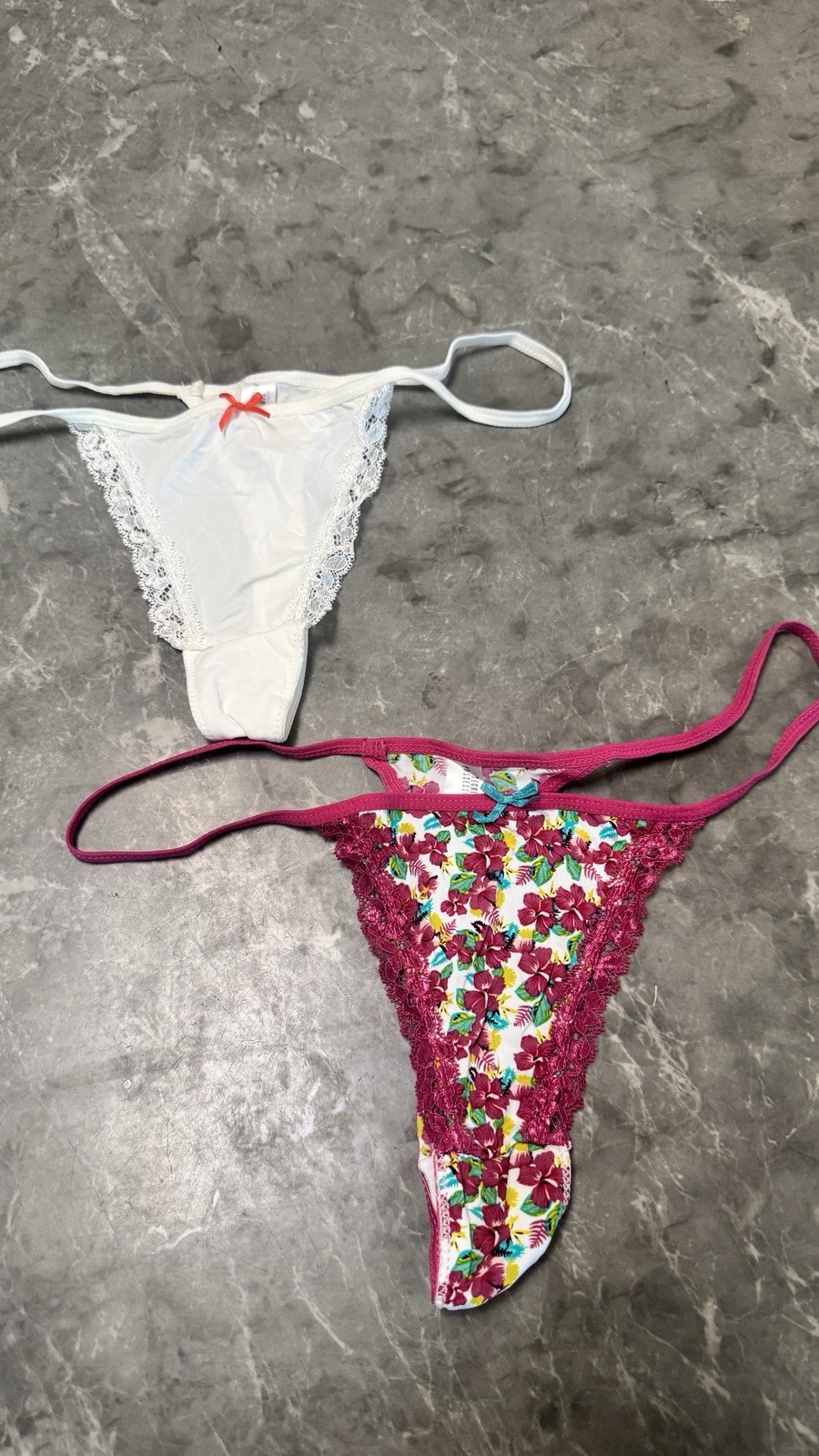 2pk Second Skin Nylon Bikini Thong Panties Snug Sissy Smooth Silky SzL Stretchy