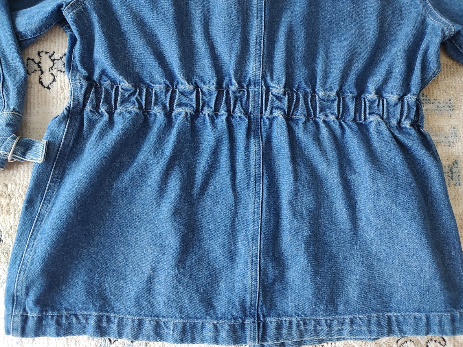 Vintage Womens Chore Barn Jacket Denim 90s Y2K Size Medium Jones Wear Hooded