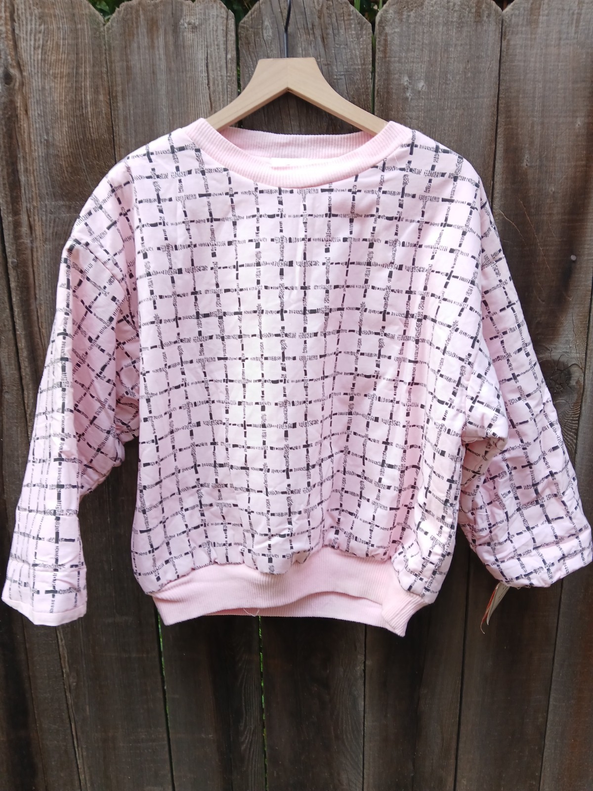 Eber San Francisco Womens Pink Reversible Cloud Pullover Rare 80’s
