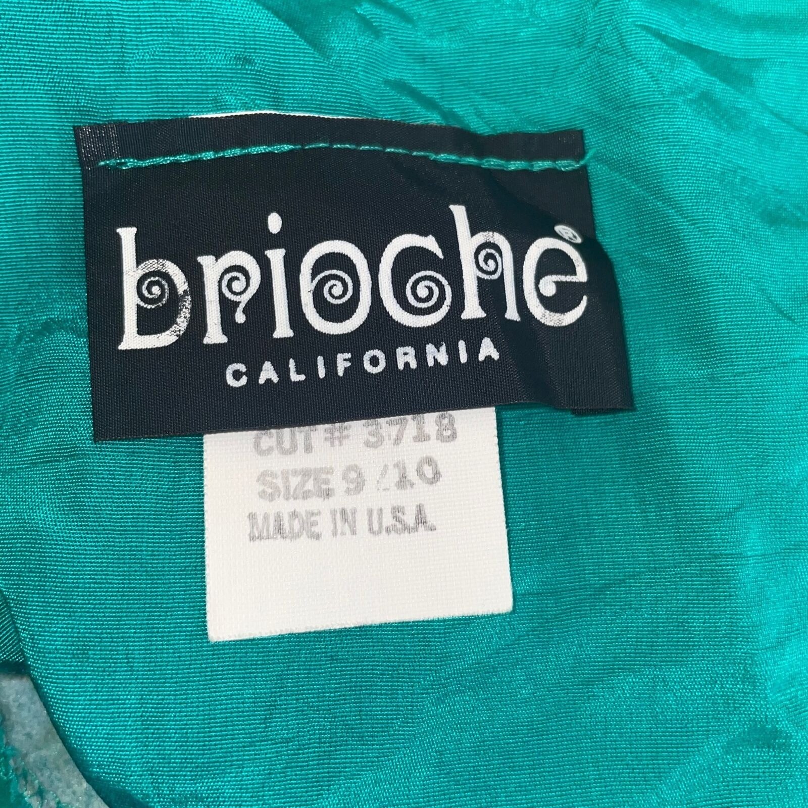 Vintage 80s Brioche Sheath Dress Womens M Green Short Sleeve Peplum