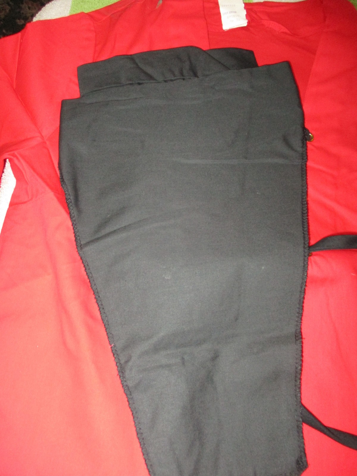 Vintage Spiegel Red Black Lace Up Front Peek a Boo Cotton Top Sz 32 W Dickie NEW