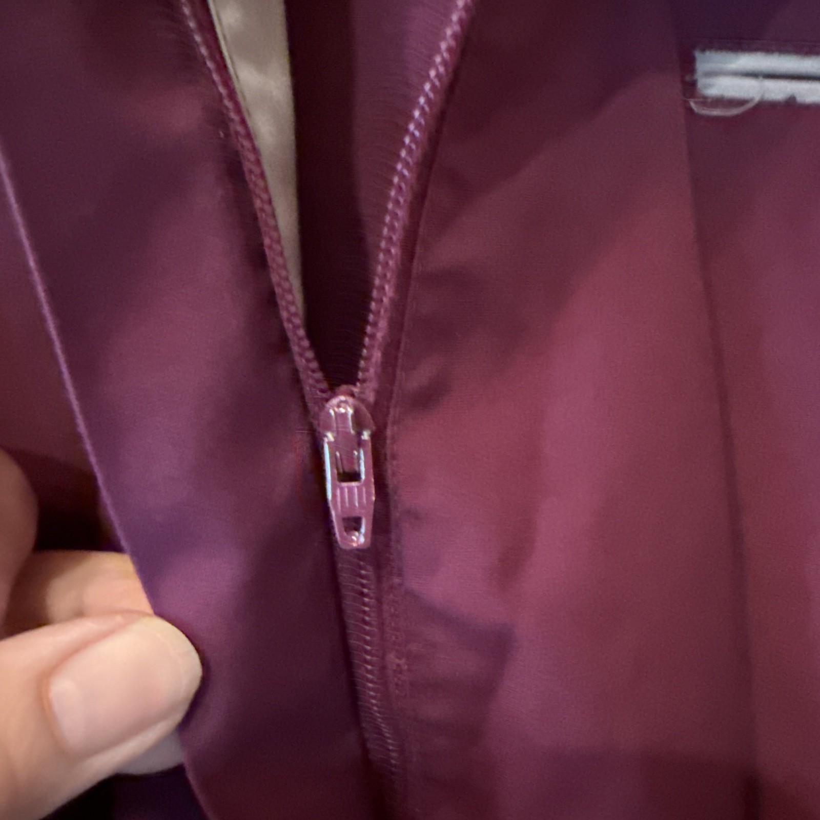 RARE VINTAGE 1970’s Plum COTTON Blend WAITRESS UNIFORM DRESS