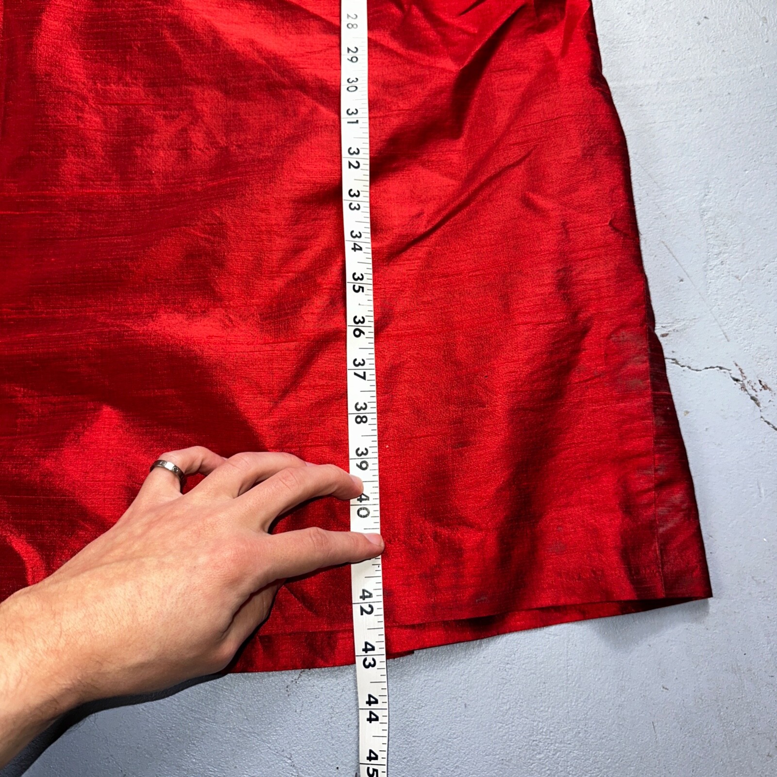 Real Vintage 1940s Lorayne Original Long Red Top Button Down Dress Women’s 40s
