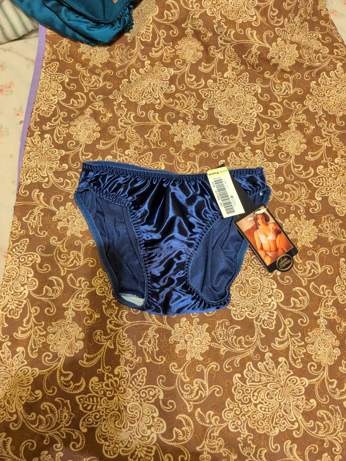 Vintage Sears Satin Second Skin Bikini Panties Size Medium
