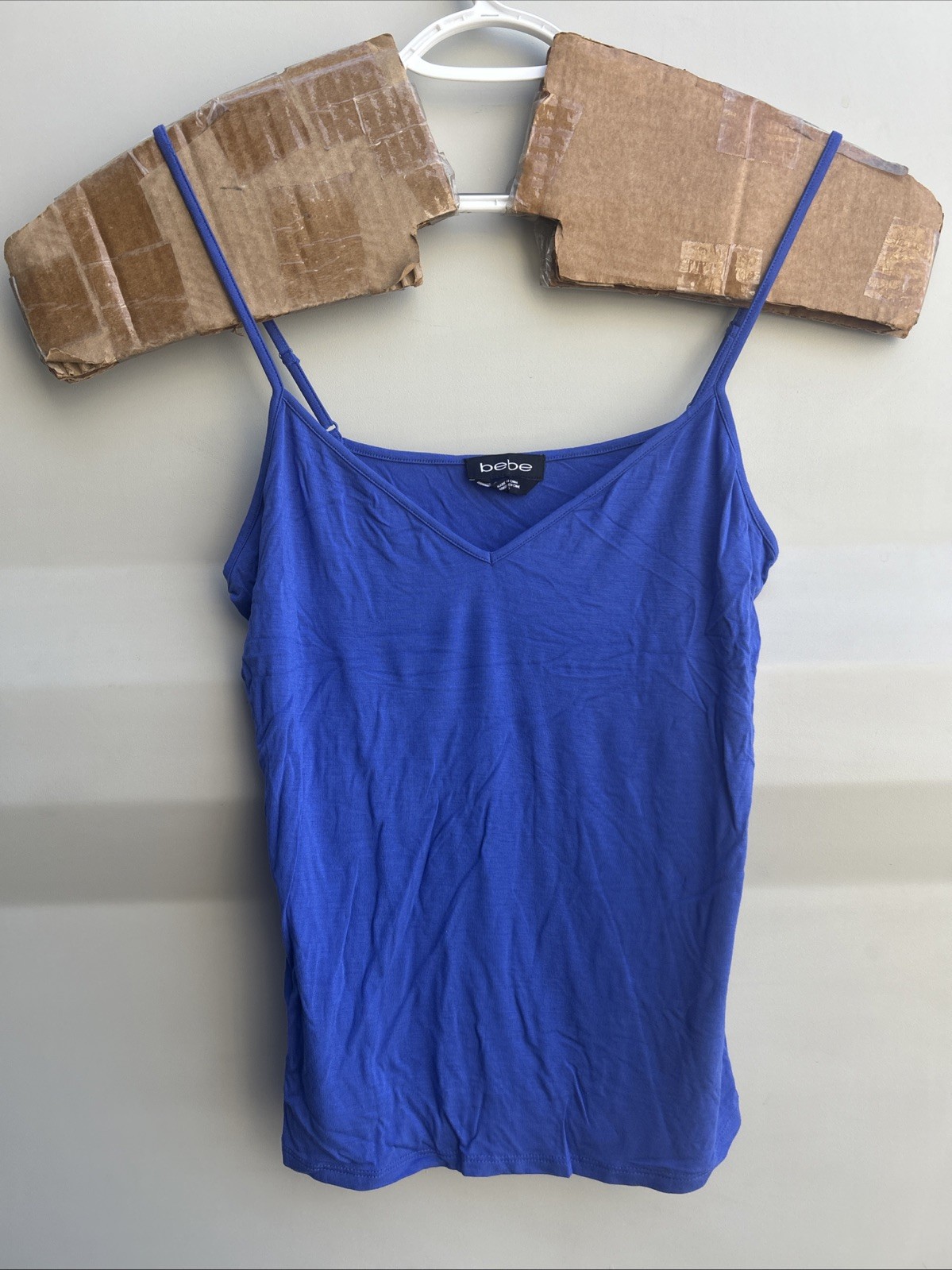 Vintage Y2K Bebe Blue V-neck Camisole Top Size Large