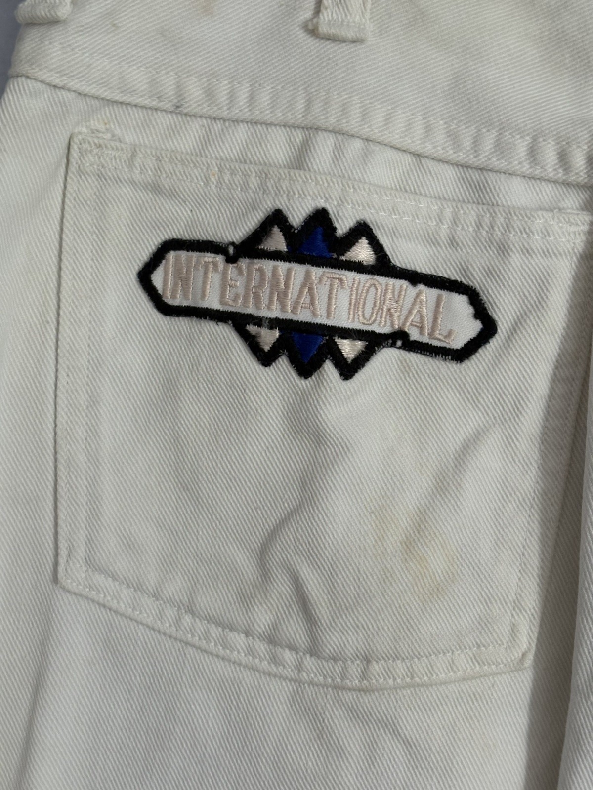 Vintage 70s Wrangler White Bell Bottoms Women’s Sz 28 x 29 USA Hippie