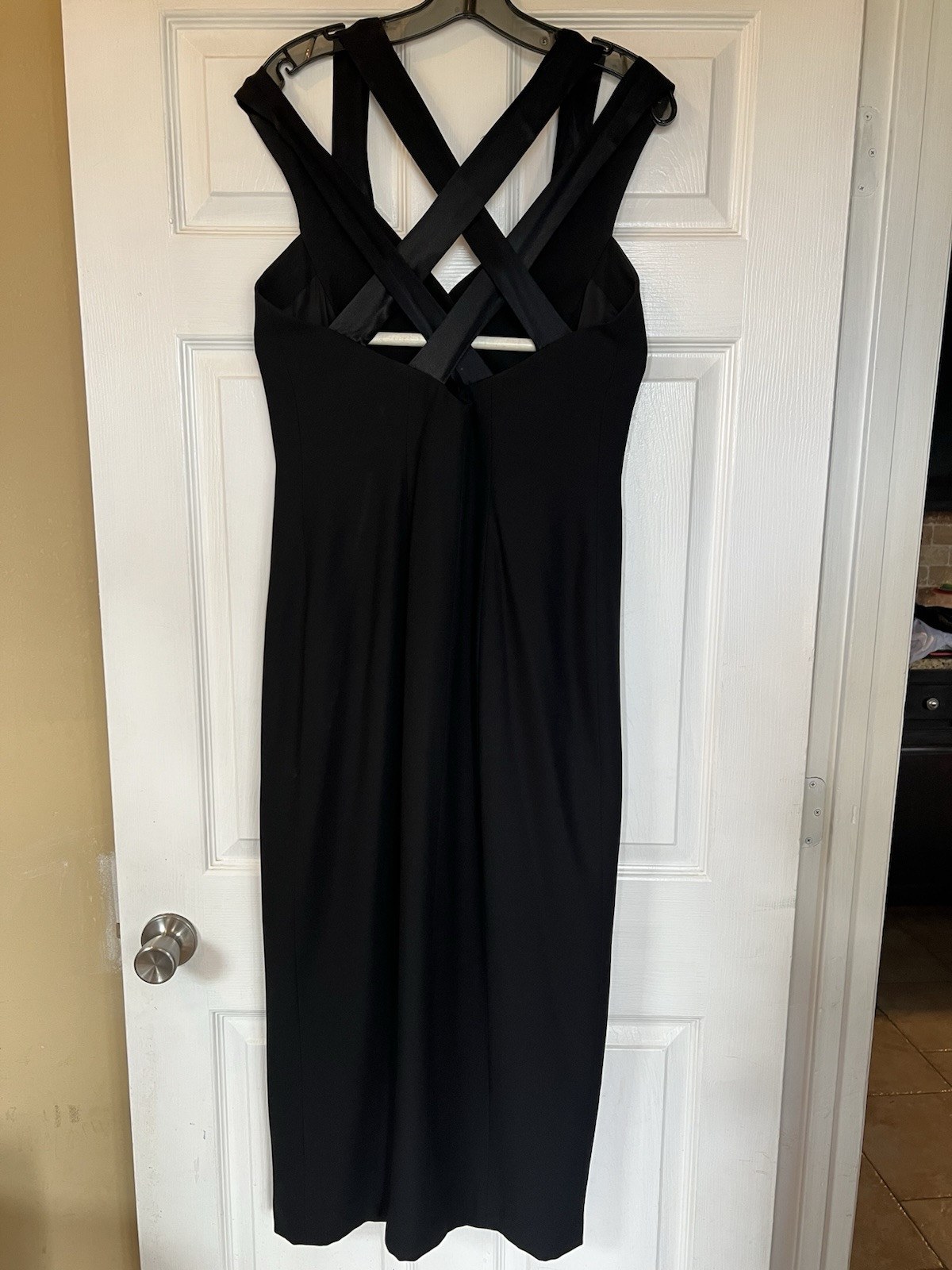 Vintage 80’s 90’s Laundry By Shelli Segal Strappy Cocktail Dress In Black 10