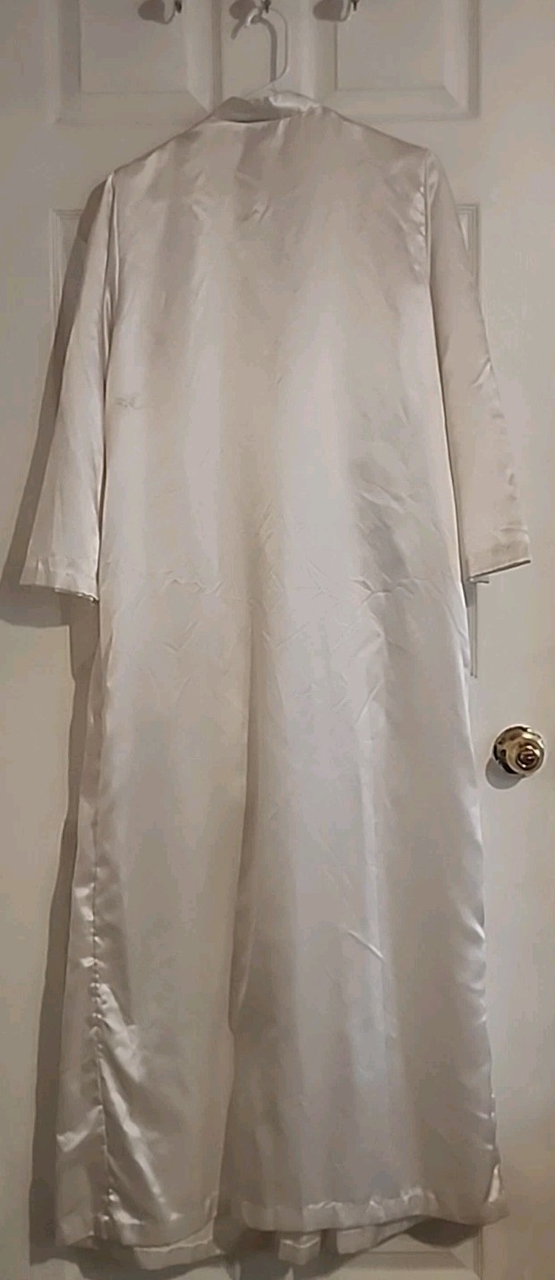 VTG Cottage Core Nightgown Cotton Polyester Zip Up Women’s Small W Pockets