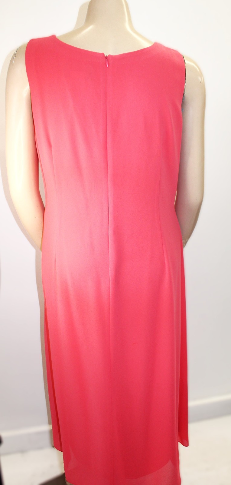 Willow Ridge Vintage 2-piece Evening Dress w Top Embroidered Floral Size 18W