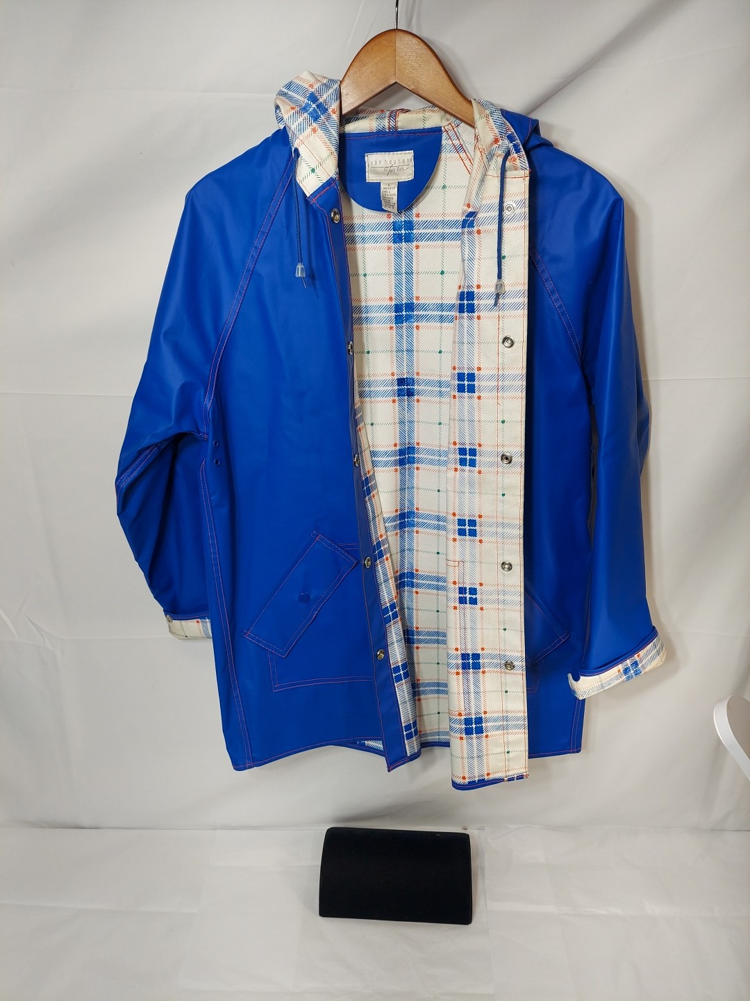Vintage van heusen for her blue rain coat