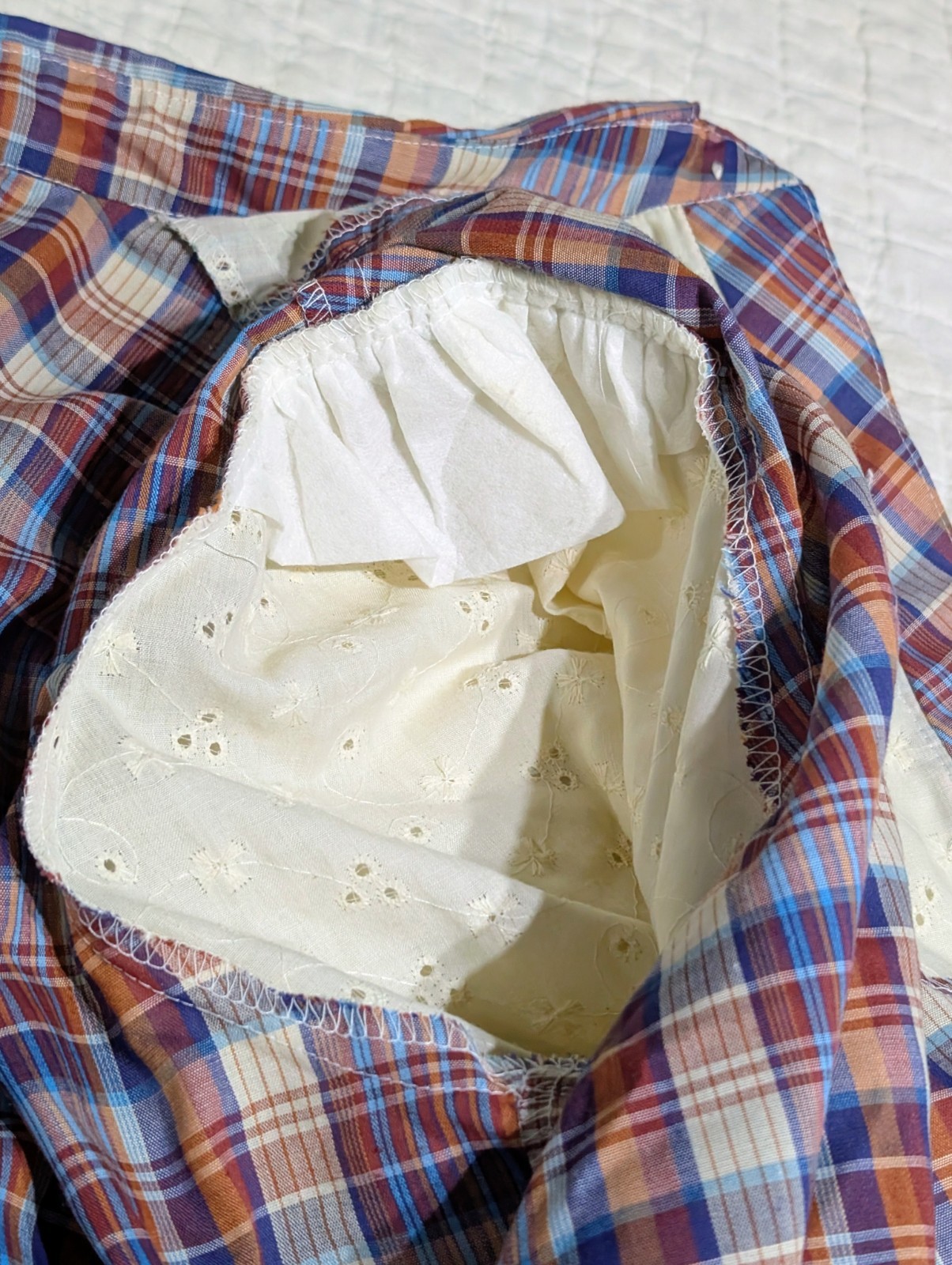 RARE Vintage Jeri Bee Western Shirt Women’s XL Plaid Lace Fringe Pearl Buttons