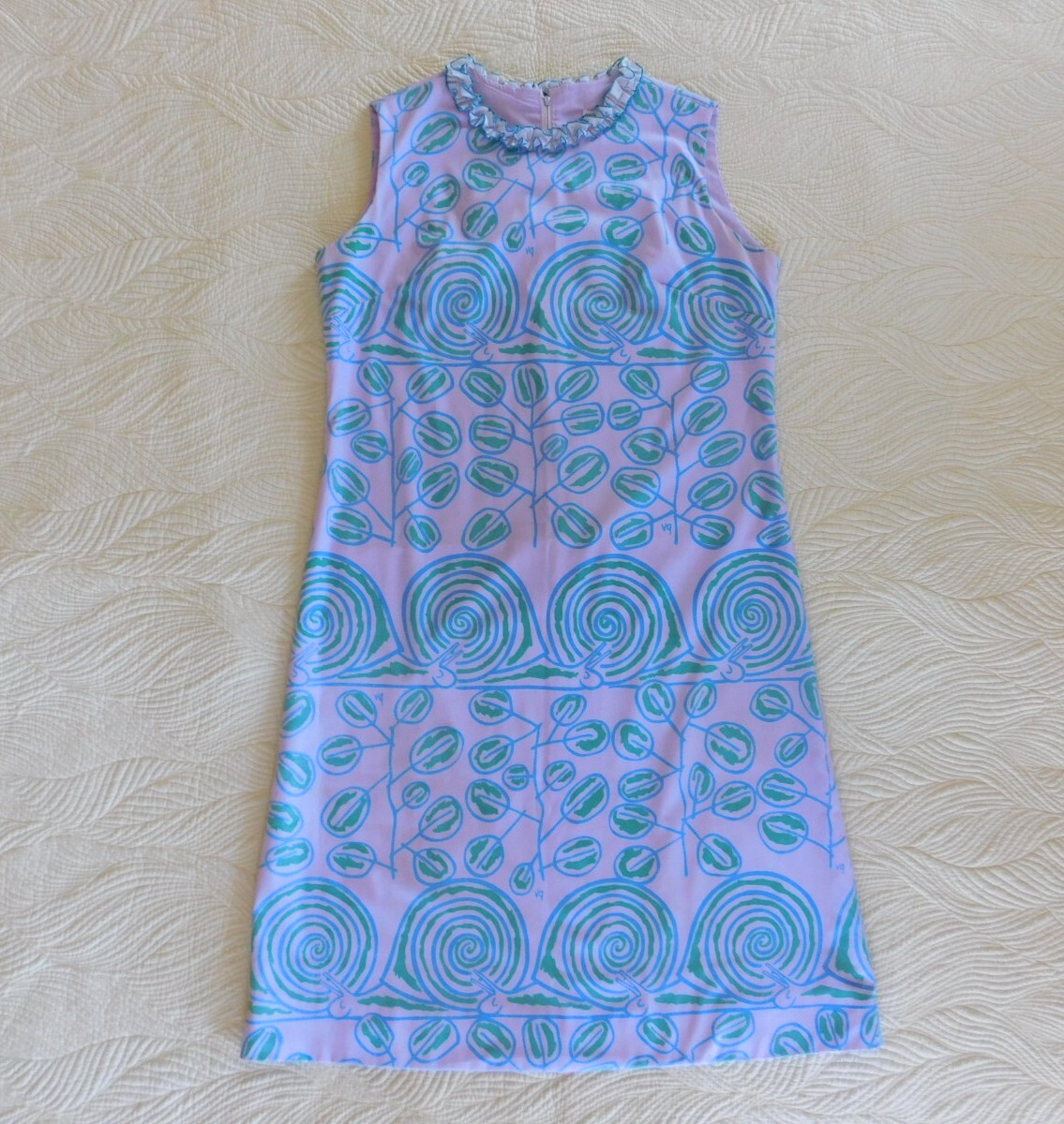 VTG Catherine Ogust Penthouse Gallery mod Sakura, bamboo & butterfly shirt dress
