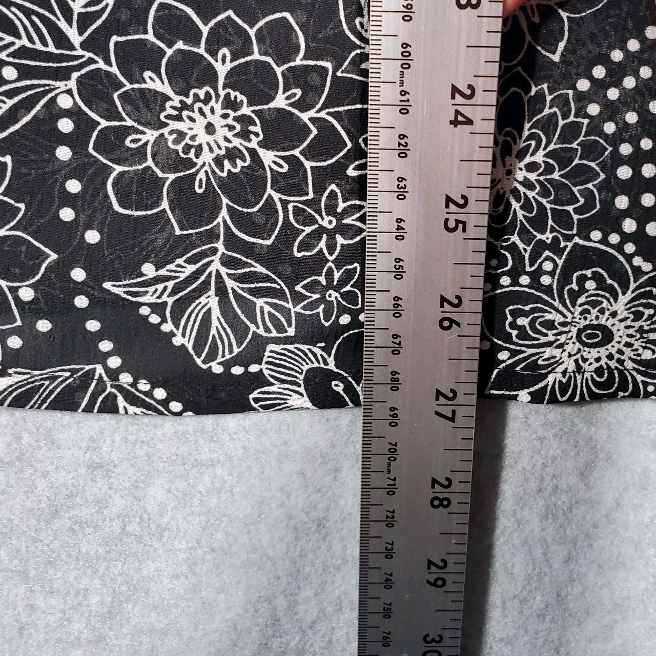 VTG Southern Lady Black White Floral Shirt Disco Cottagecore 2x/3x