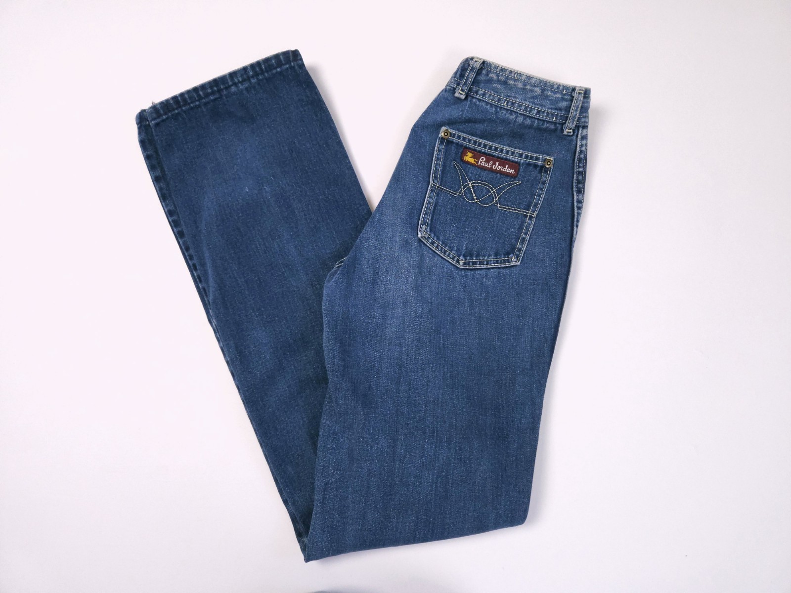 Paul Jordan Vintage Juniors Embroidered Blue Jeans 70s 80s Unicorn Label 24×33