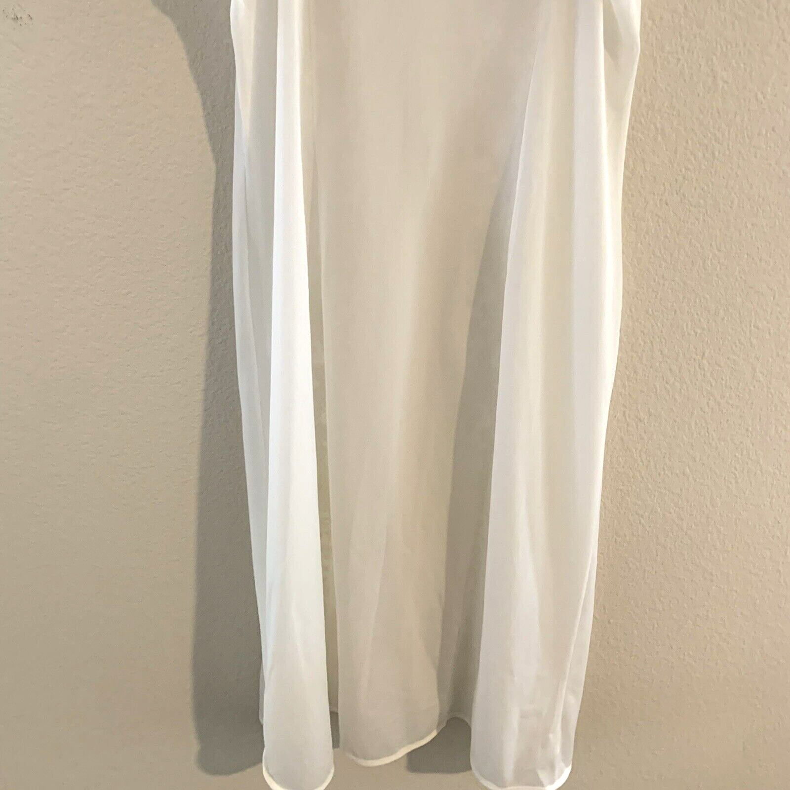 SCHIESSER Germany Slip Size 42 XS White Lace Nylon Vintage