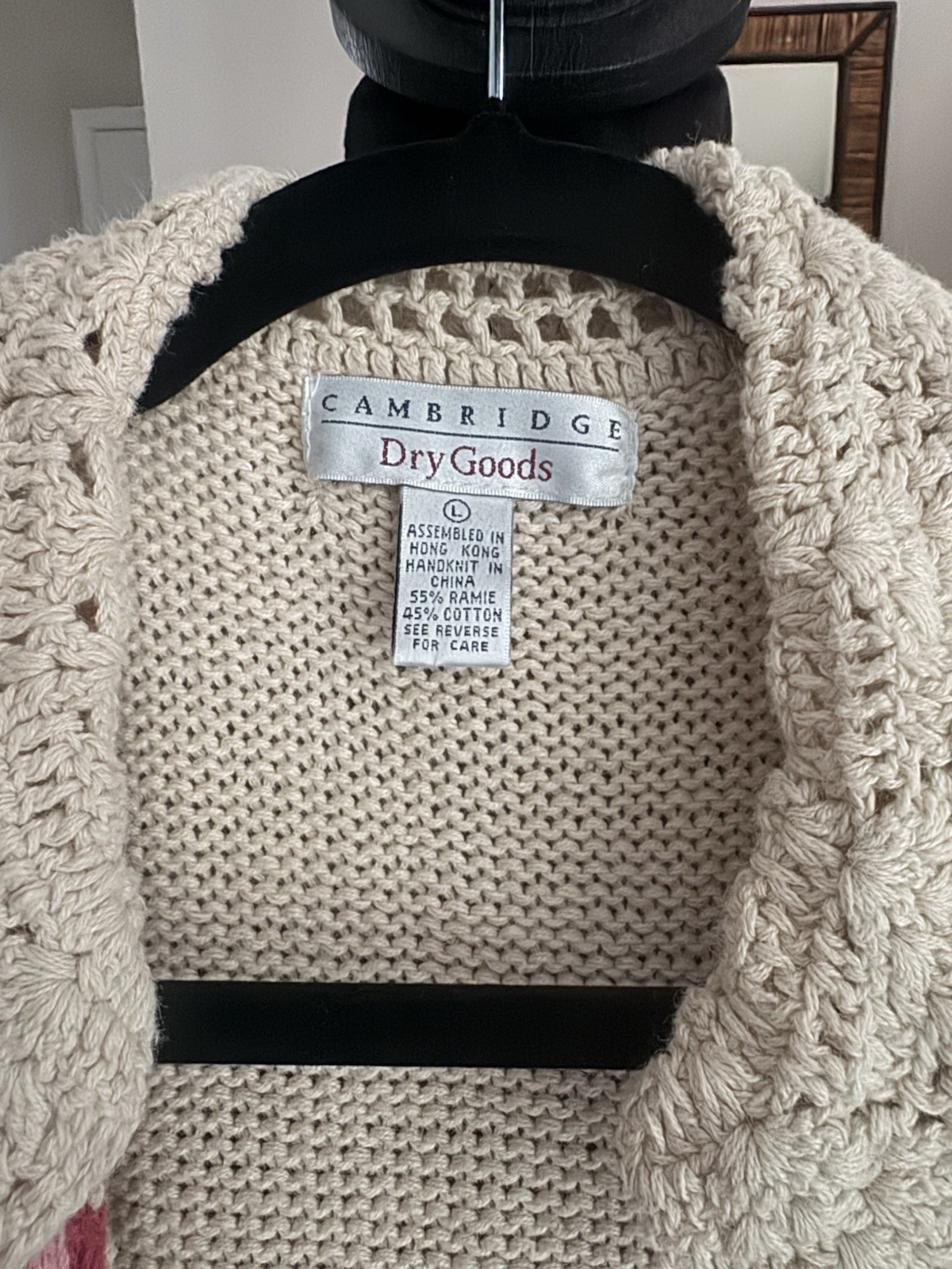 Vintage Large Cambridge Dry Goods Cardigan Cottagecore Coastal Granny Chic