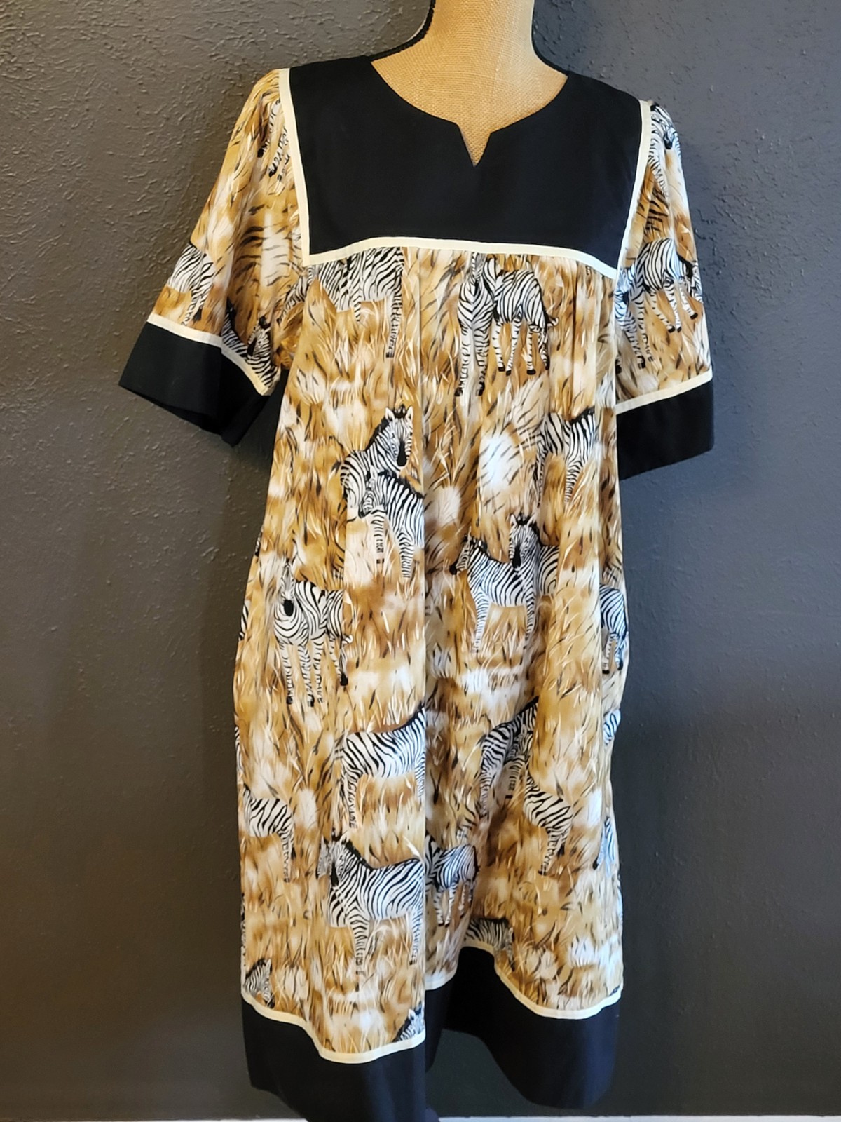 Krist Gudnason California Vintage 70s Cotton Safari Dress Medium