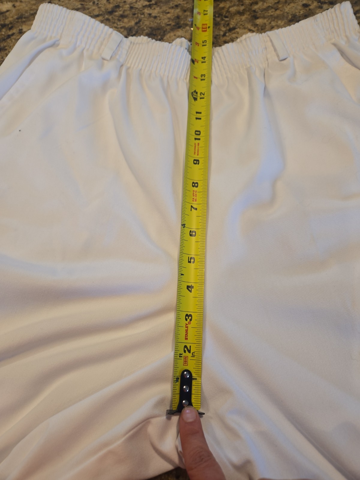 VTG Koret Francisca Women Pants Size 16 White Stretch High Rise ElasticWaist