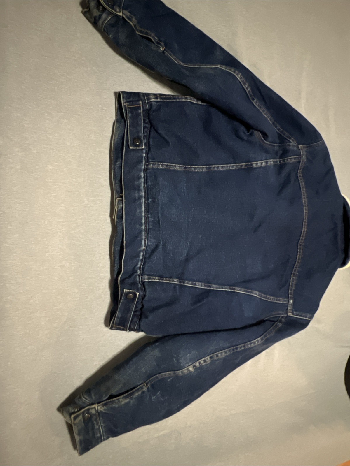 Silver Spur AZ Sherpa Lined Denim Jacket LG Western Wear Trucker Free Shipping