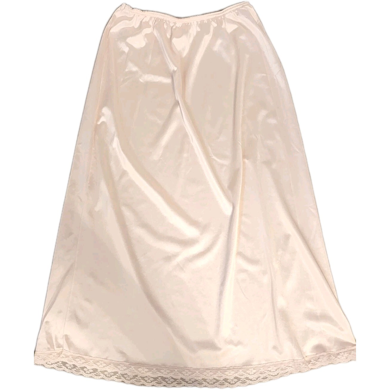 Warners Half Slip Pink 27 inches Nylon and Lace, Medium VTG 90’s Y2K Balletcore