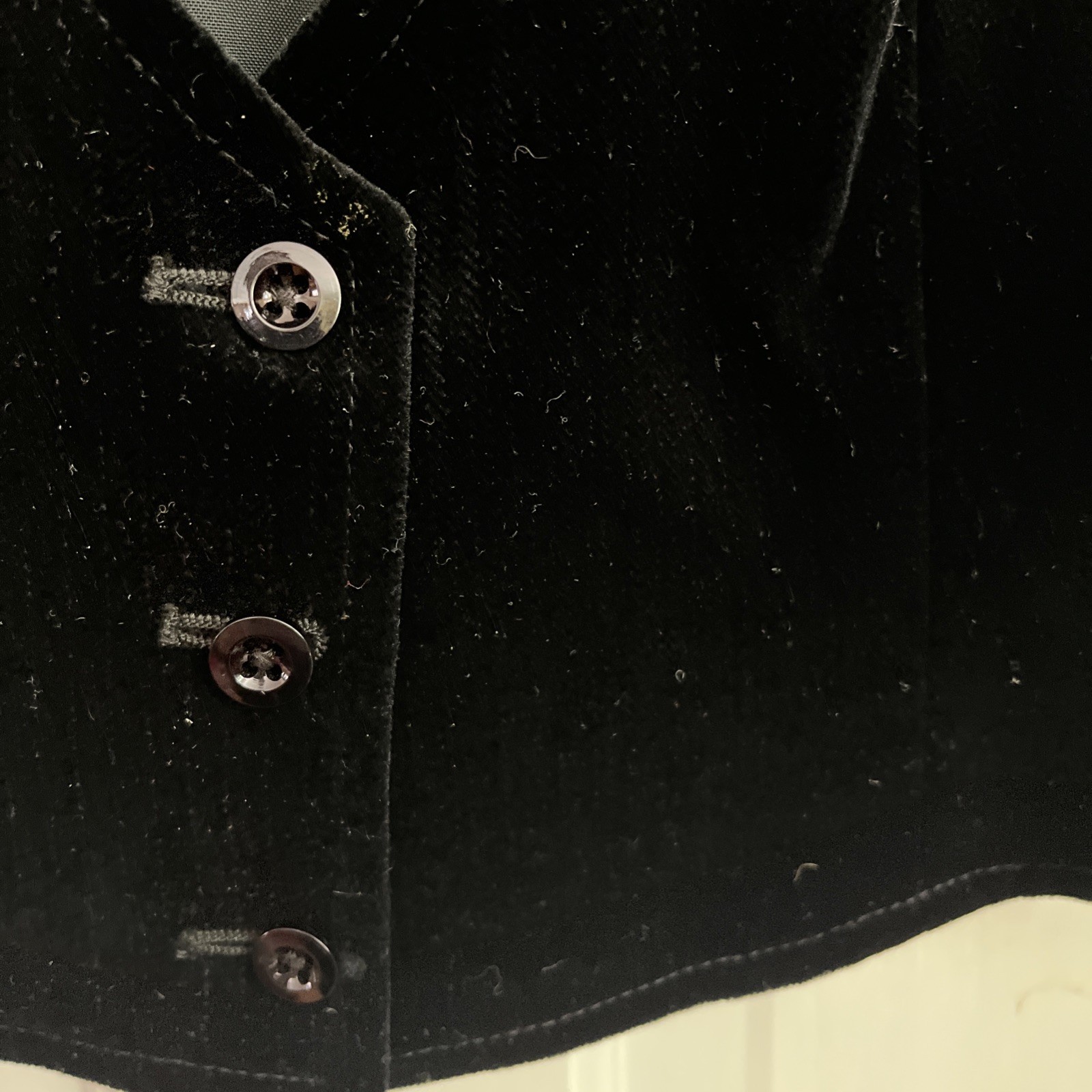 Vintage 70s/80s Womens Jaeger Black Velvet Vest UK 14 (8) Holiday