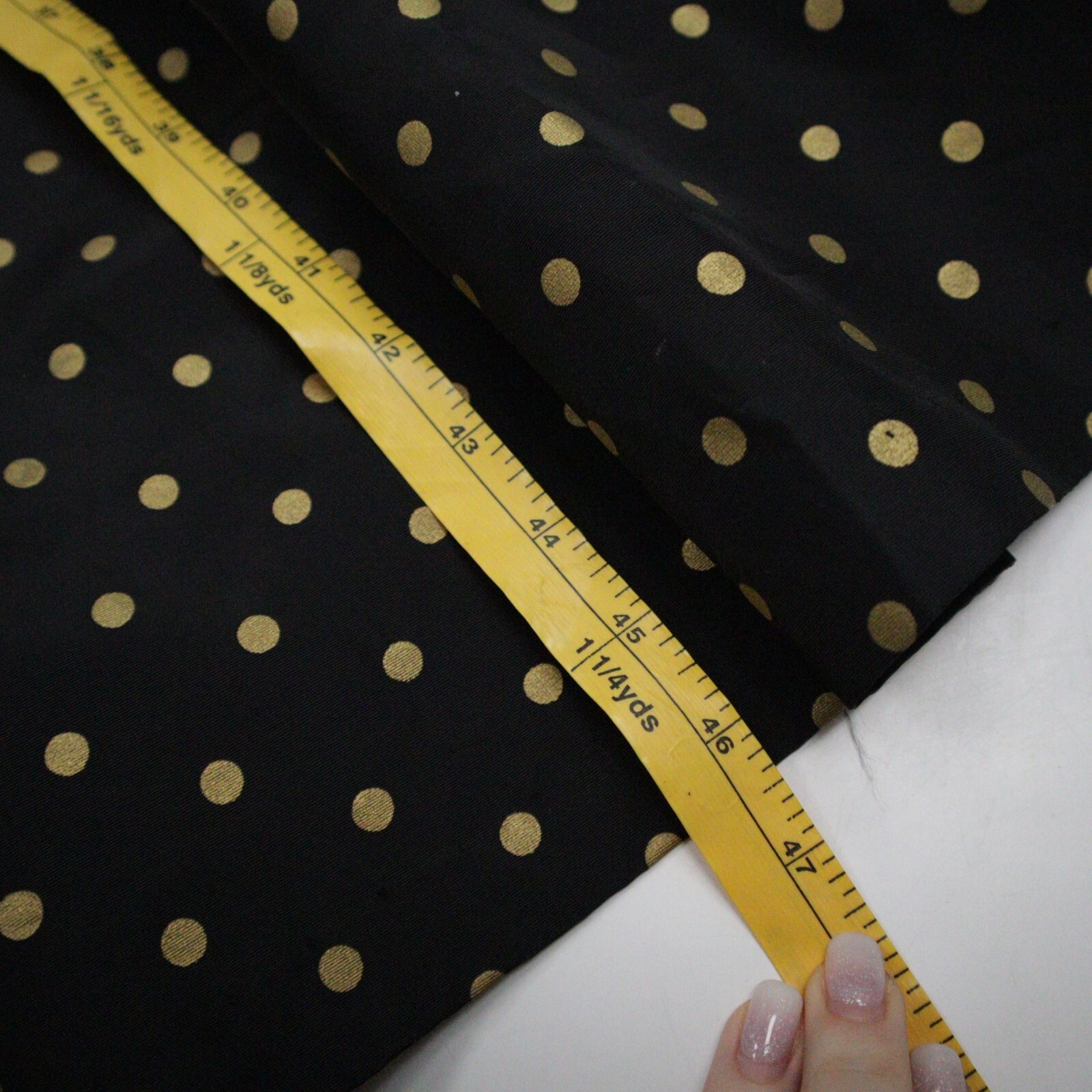 Expo Night Vintage 80s Black Velvet Gold Polka Dot Medieval Costume Retro Sz 10