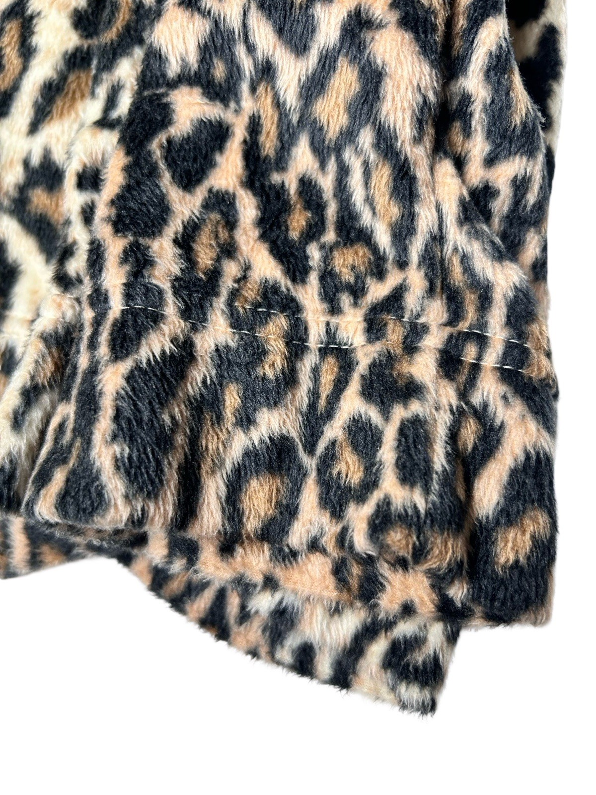 Vintage Nick & Nora Bathrobe Size XL/XXL Brown Pink Leopard Animal Print Belted