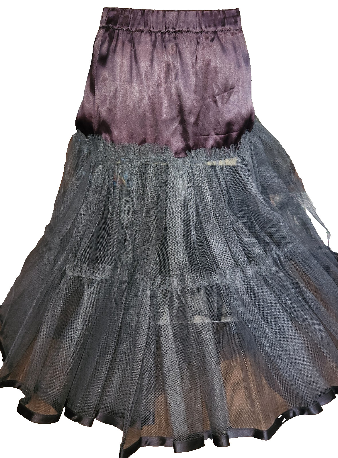 Gunne Sax Black Tulle Petticoat LG