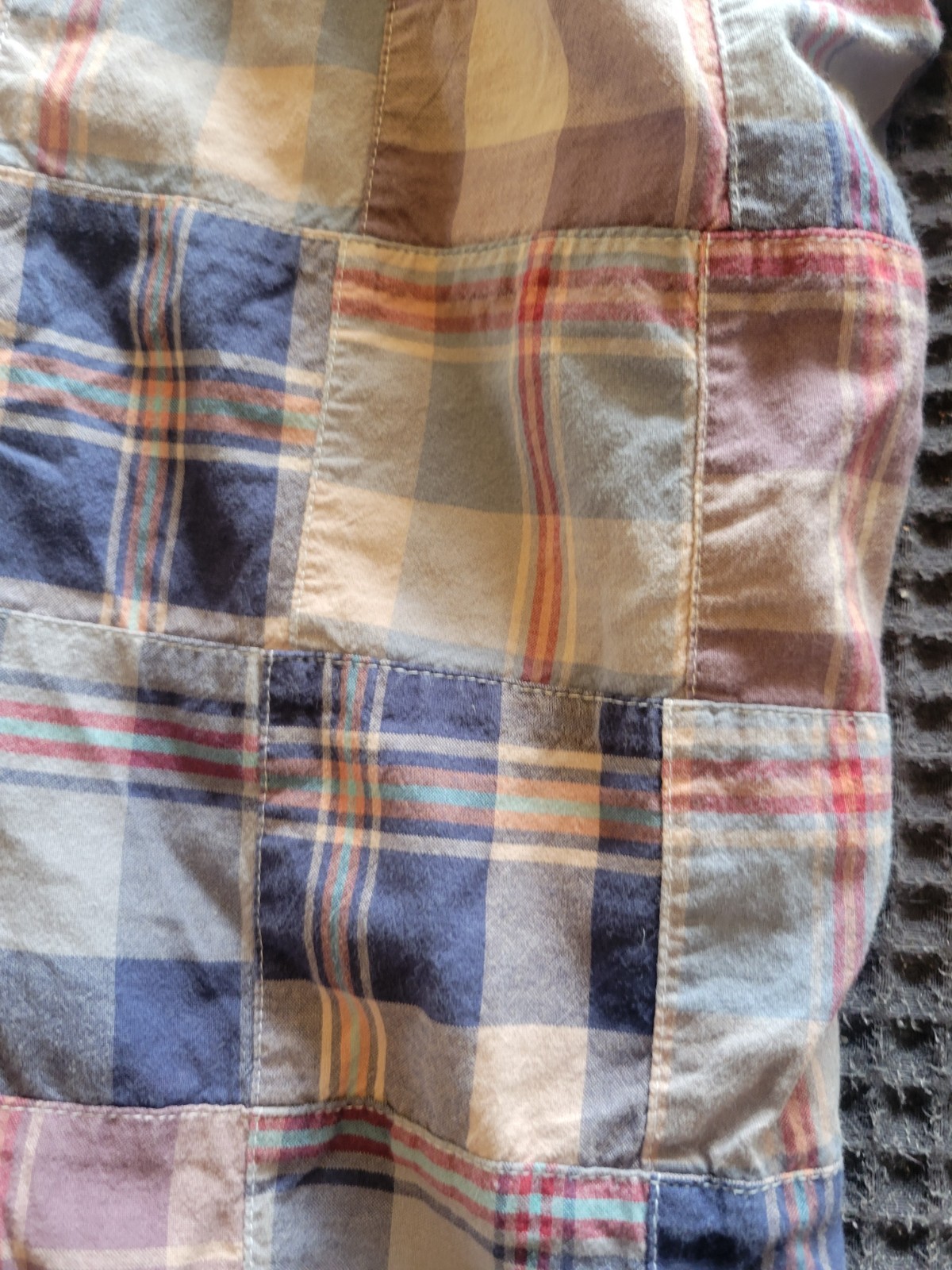 VINTAGE J CREW MADRAS PATCHWORK CLAMDIGGERS CAPRI PANTS SIZE 2 SIZE XS