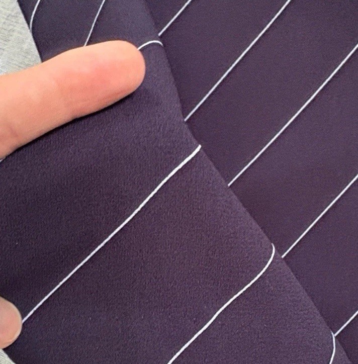 Pendleton Vintage Dark Navy and White Pinstriped Midi Skirt