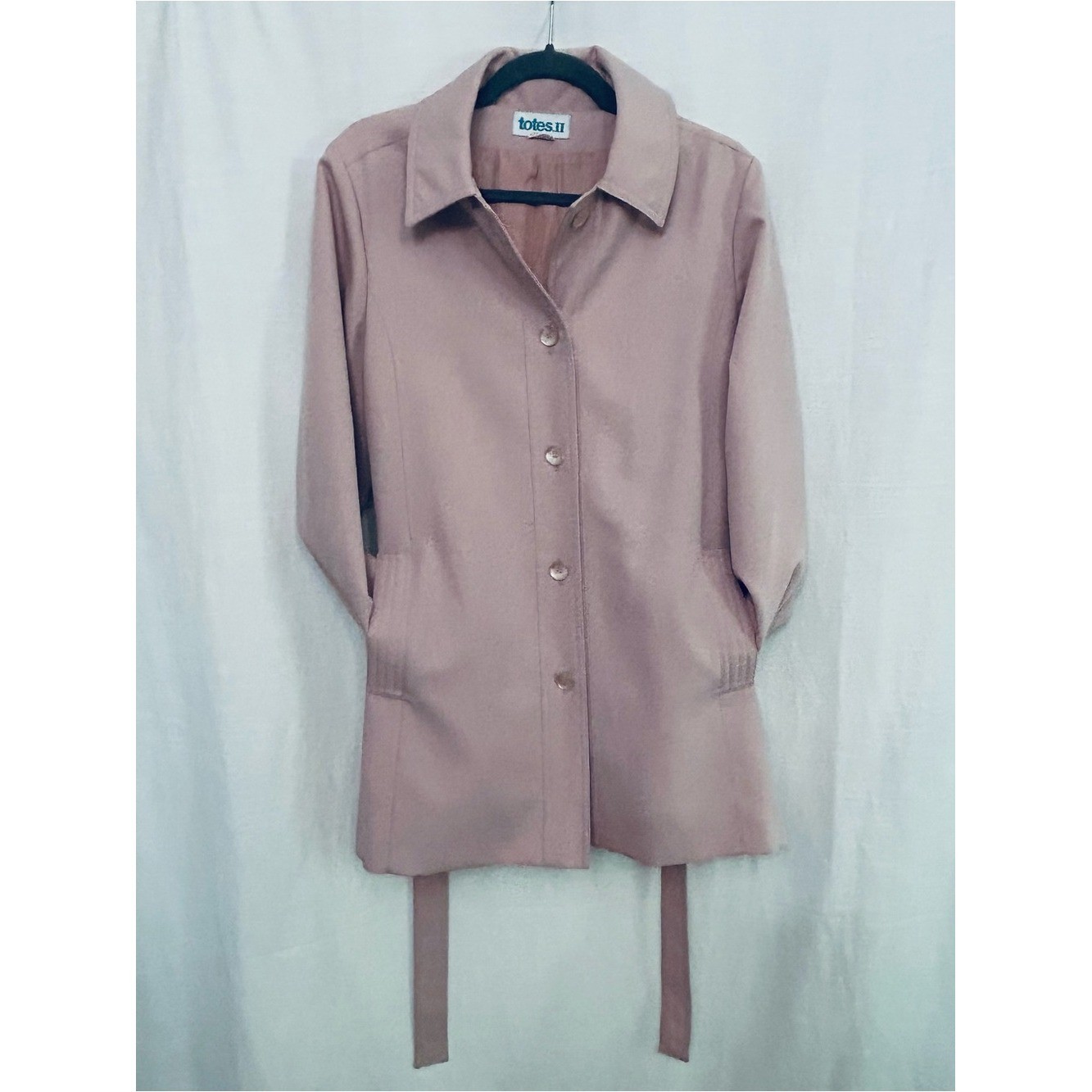 Vintage Totes II Dusty Rose Short Trench Coat
