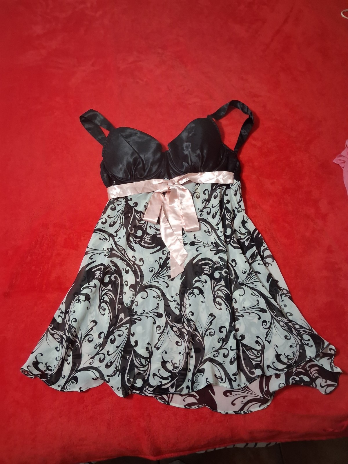 Giligan Omally Babydoll Nightie Vintage Pink Bow XXL Sissy