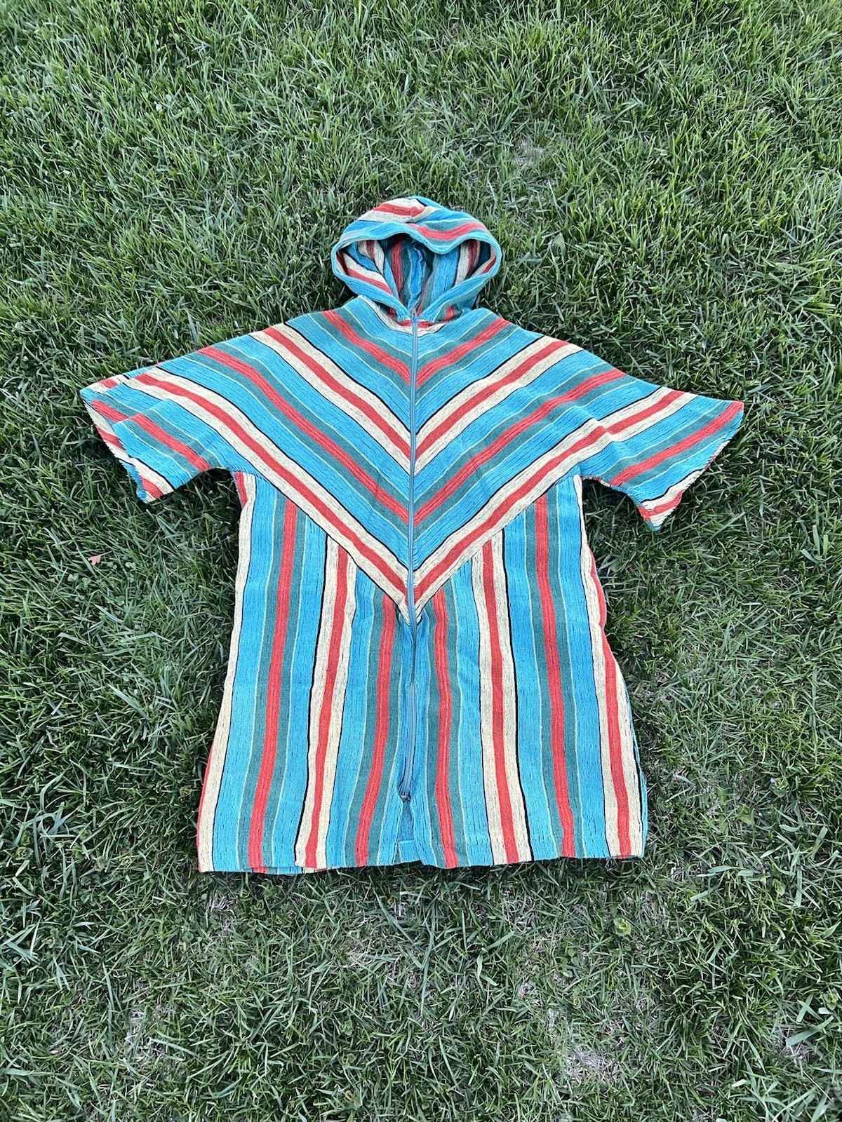 Genuine 60s-70s Rikma Kafiya Women’s Maxi Hooded Dress 100%Cotton Made In Israel