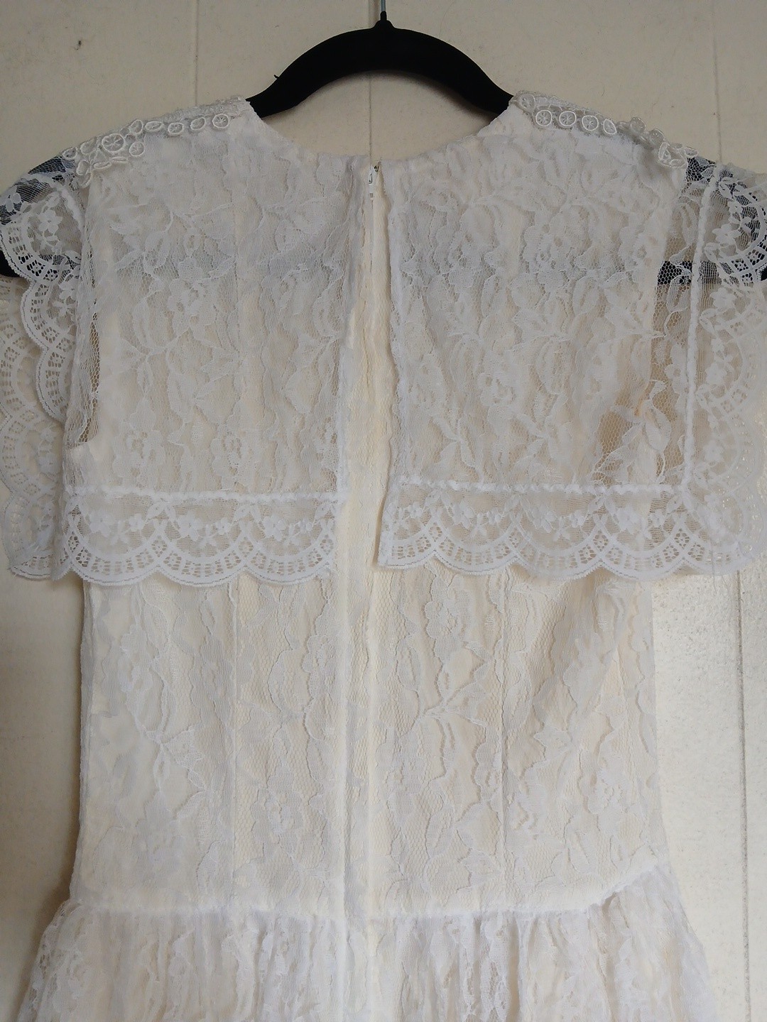 80s Gunne Sax Jessica McClintock Dress Victorian Romantic Ivory Lace Sz 3