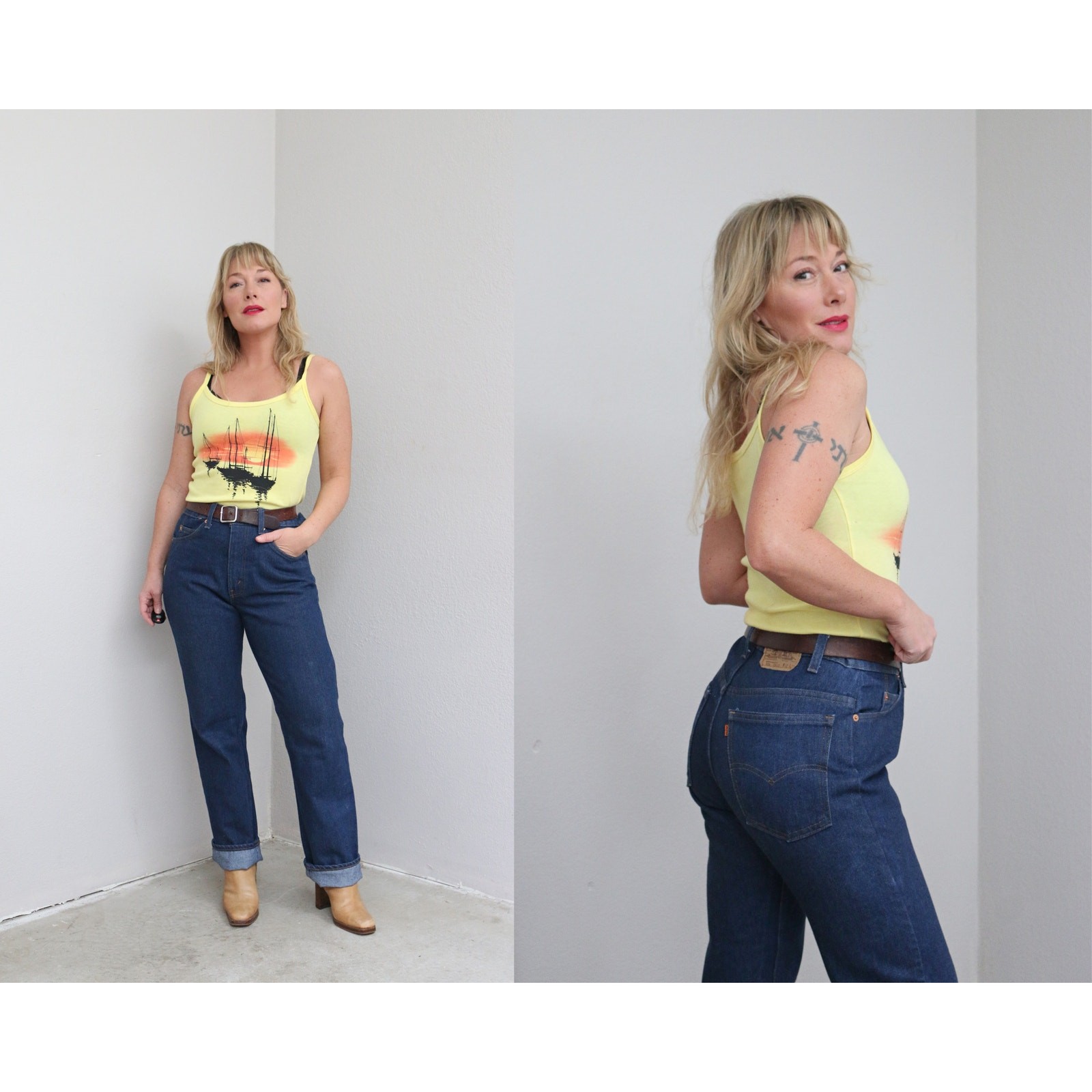 1980’s Vintage Levi’s US Made 509 Dark Wash Jeans Women’s or Men’s 32″ 33″ Waist