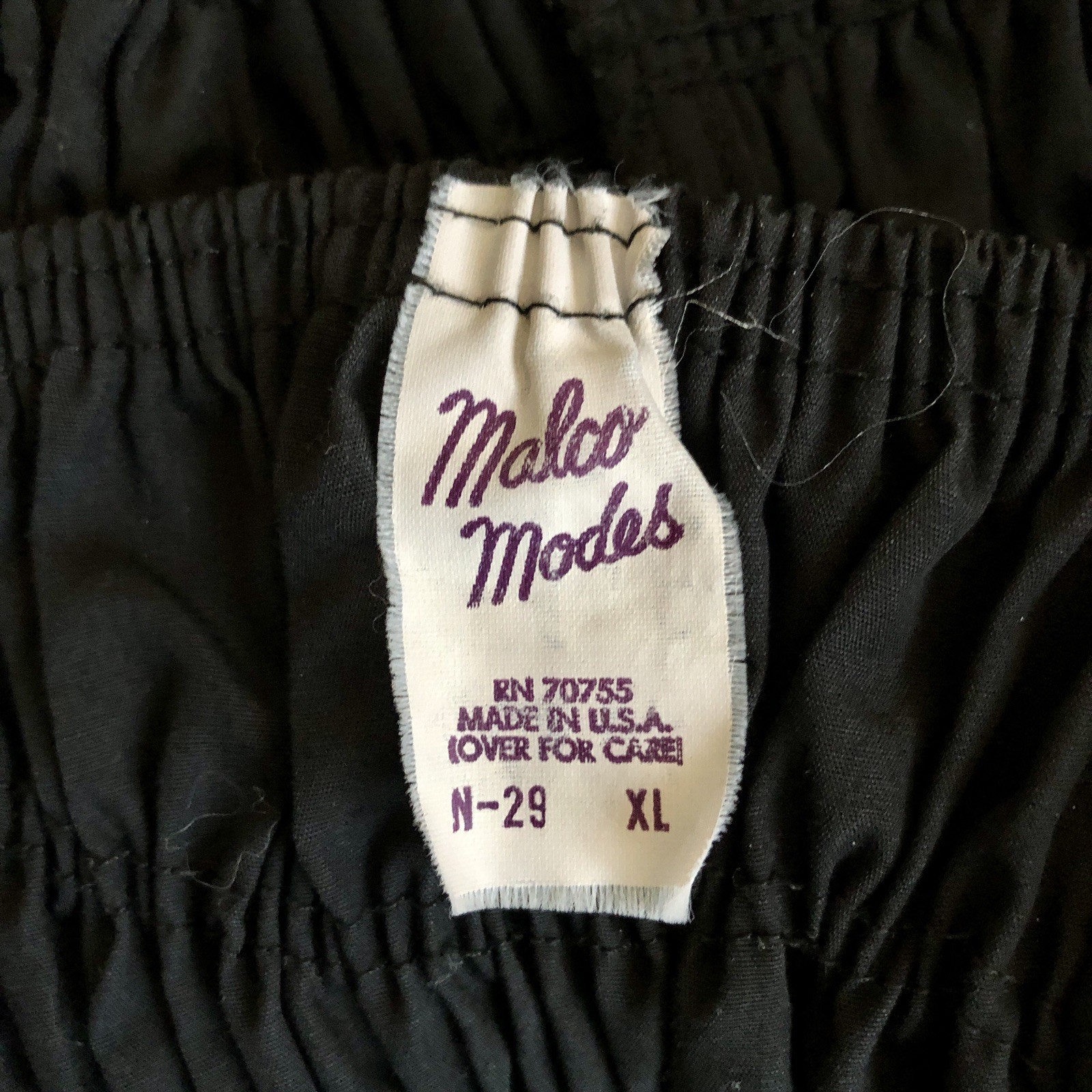Vtg Malco Modes Black Square Dance Pettipants Ruffled Sissy Pants Rockabilly XL