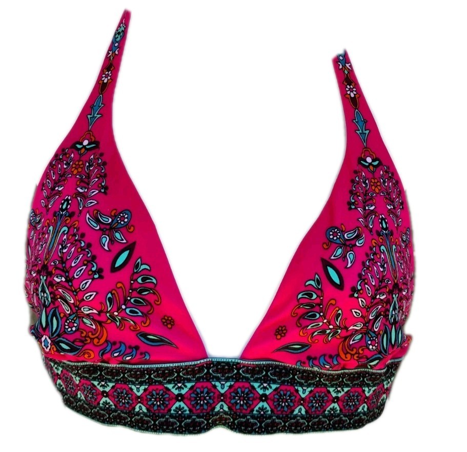 VTG Y2K “Victoria’s Secret” Vibrant Pink Paisley BoHo/Tribal Bikini