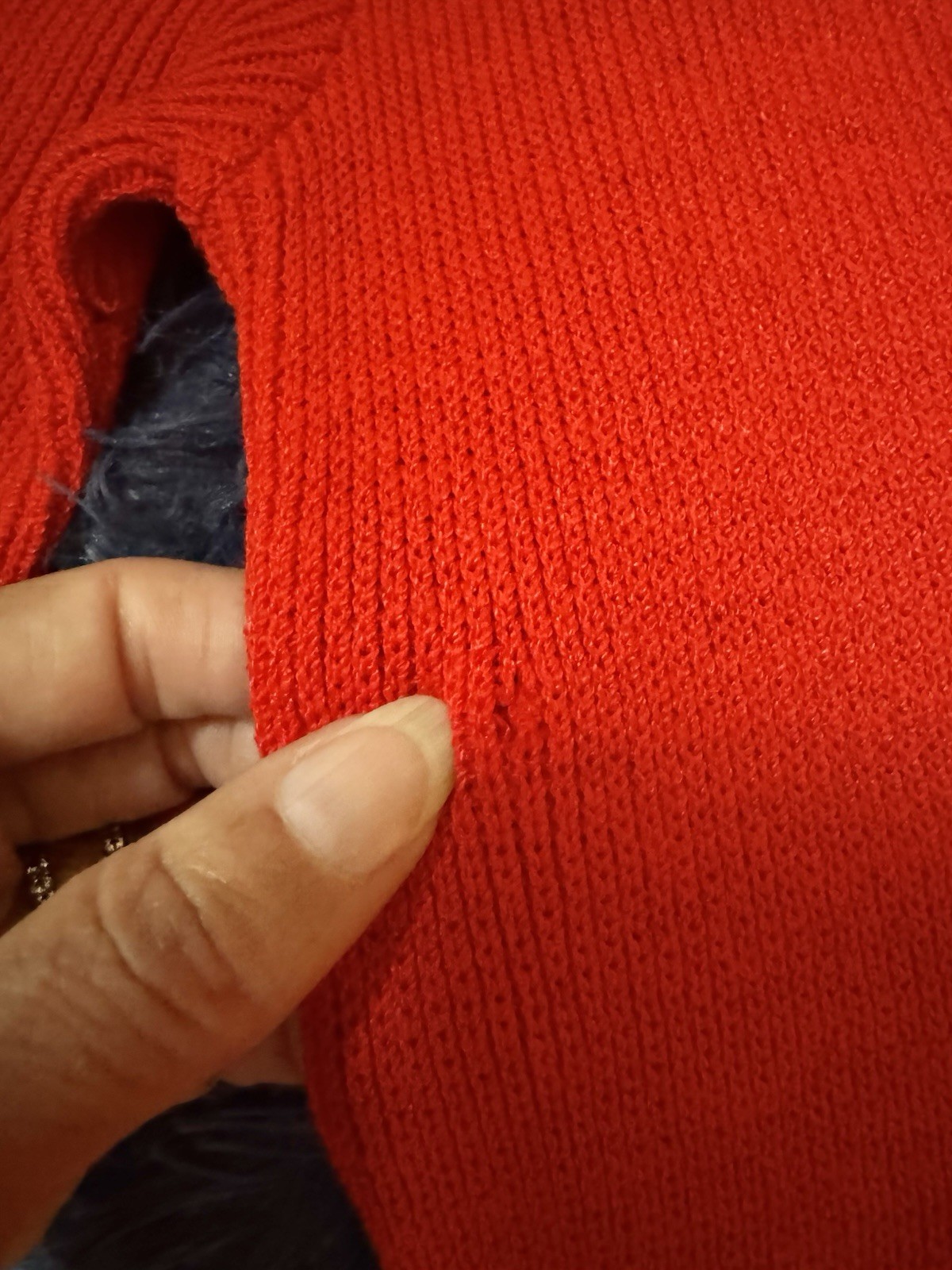 Vtg The Knit Group Stretch Acrylic Sweater Wiggle Dress Fitted Red Skinny Sleeve