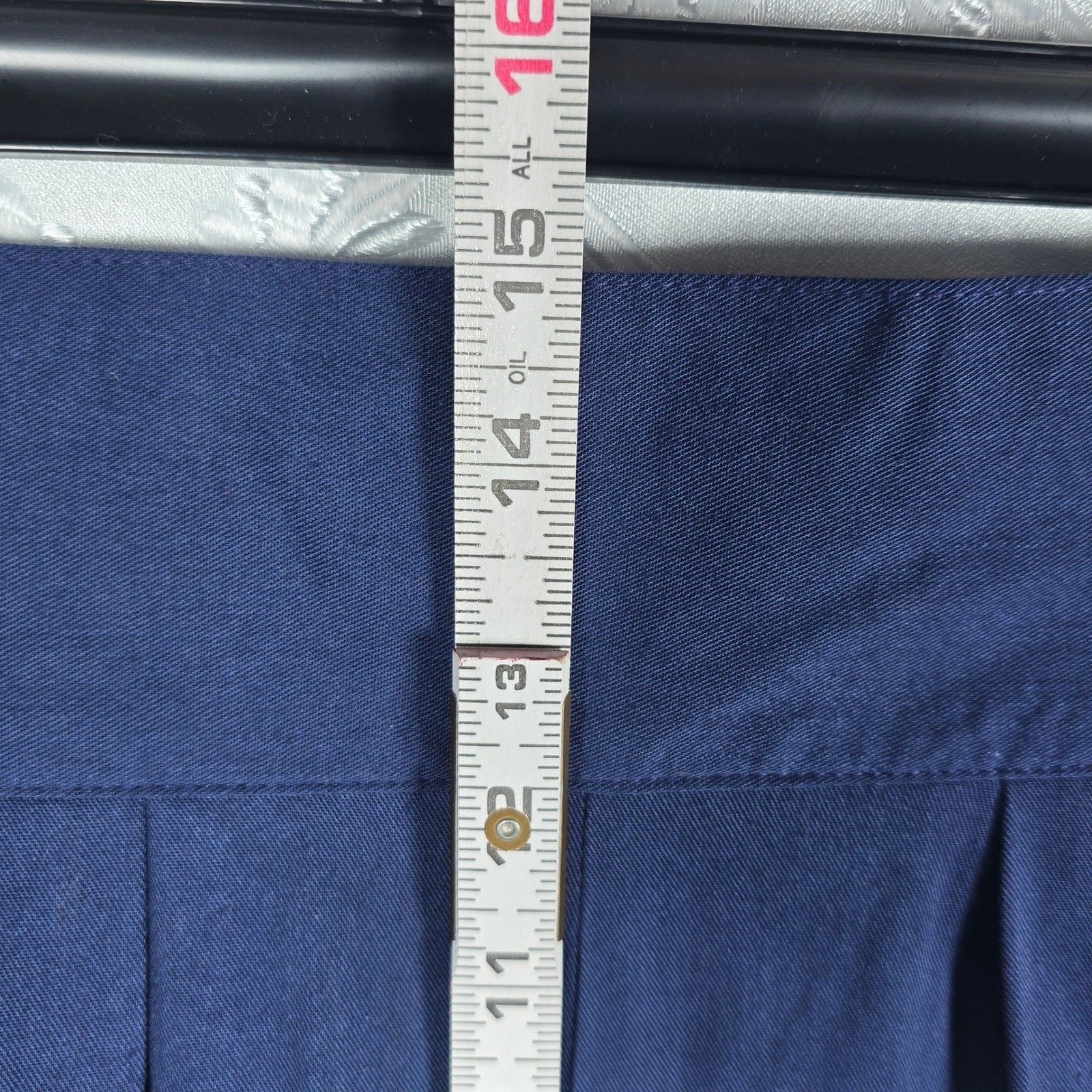 VTG Autograph American Clothing Pleated Trousers Navy Blue High Waisted 7/8 NWT