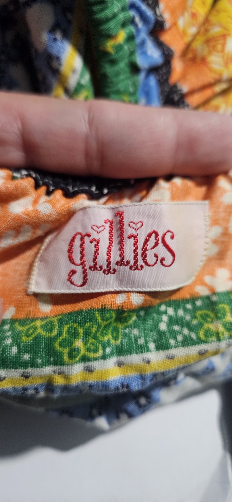 Vtg Gillies Dress Medium Boho Prairie Peasant Cottagecore Floral Cotton Maxi