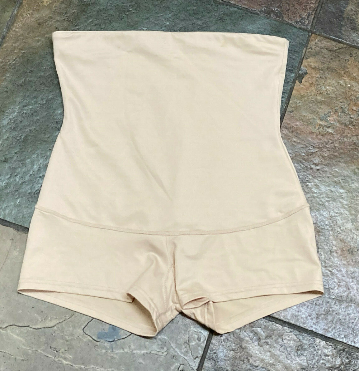 0421 Flexees Large Nude High Waist Shaping Boyshort Brief #2107 Vintage B