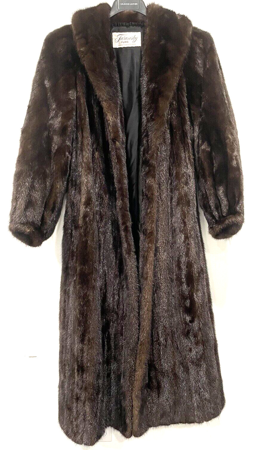 Womens Turansky Furs West Hartford Full Length Mink Coat Size 14 16 XL