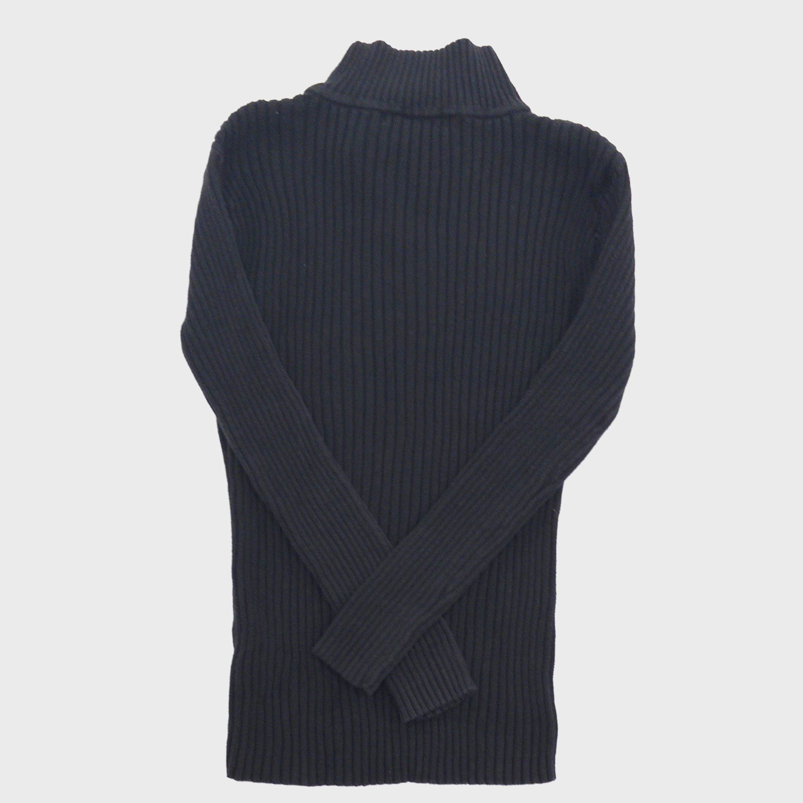 Vintage Calvin Klein Jeans Black Ribbed 1/4 Zip Form Fitting Sweater Women’s M