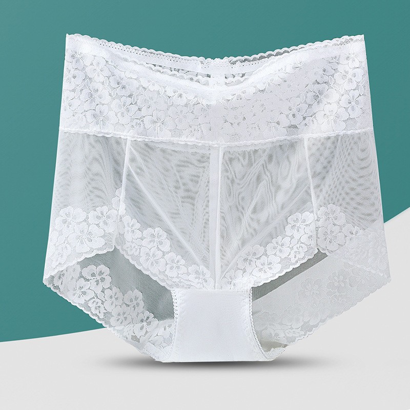 3X Women High Waist Knickers Briefs Lady Lace Seamless Underwear Panties L-2XL